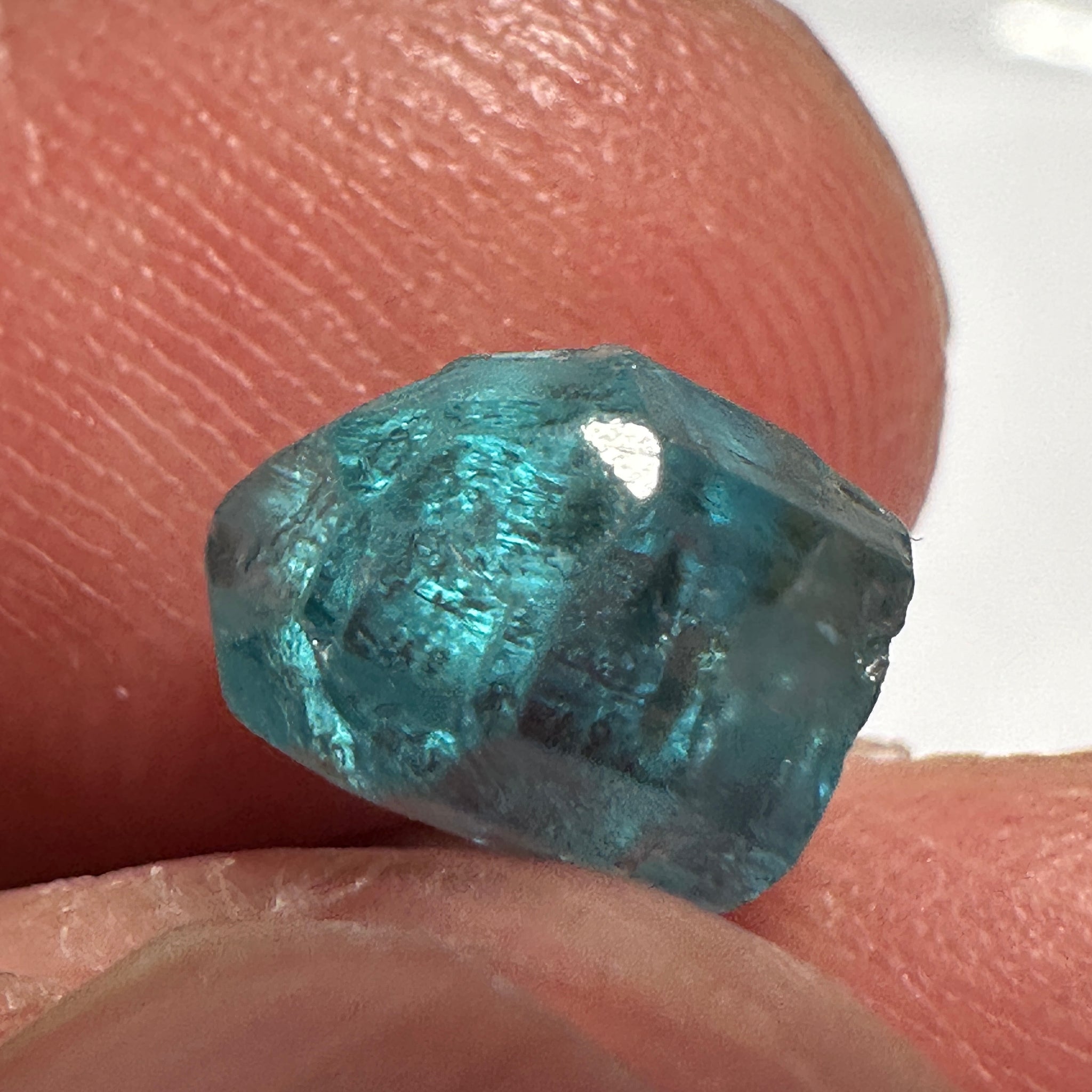 Blue Apatite Crystal, 2.41ct, Merelani, Tanzania, Untreated Unheated