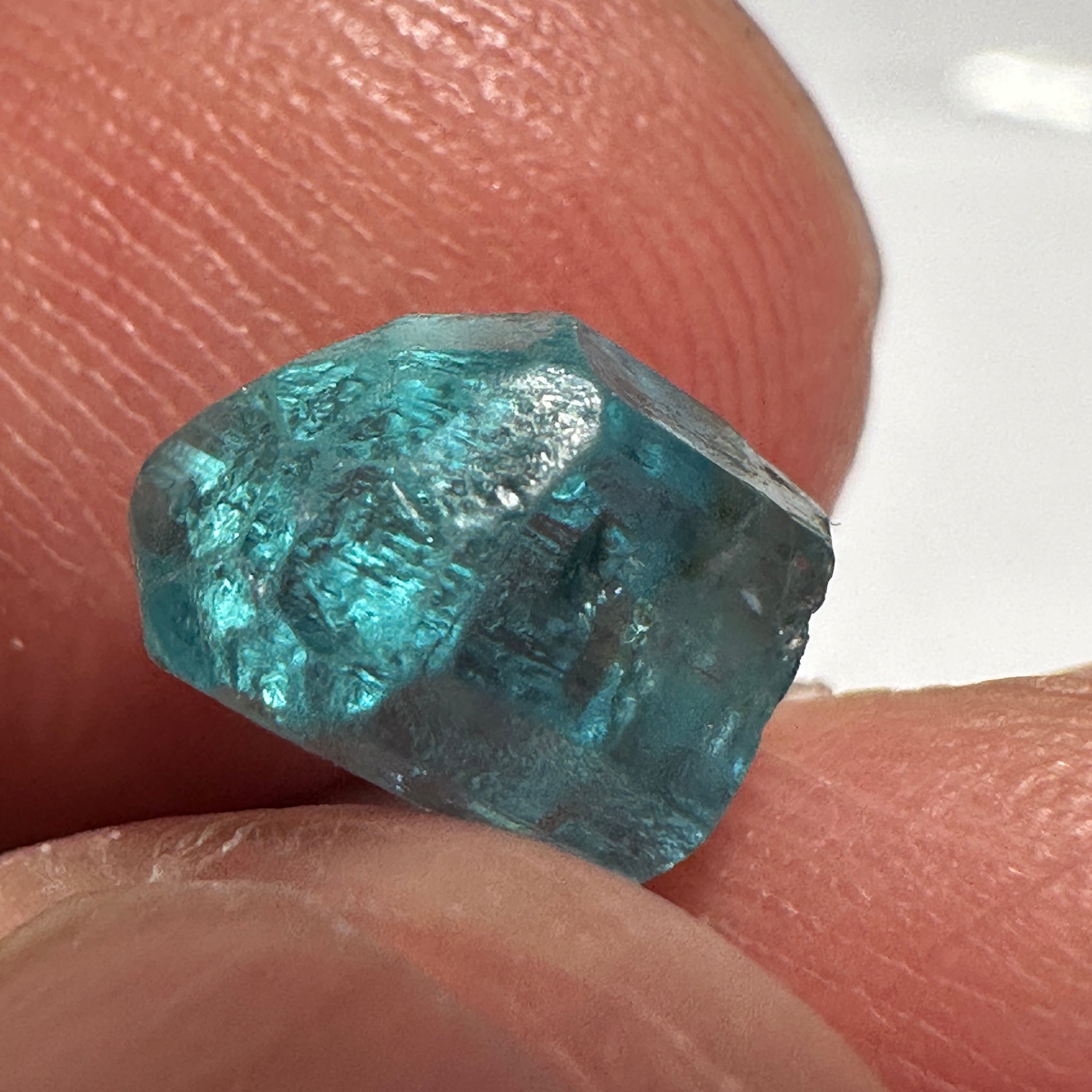 Blue Apatite Crystal, 2.41ct, Merelani, Tanzania, Untreated Unheated