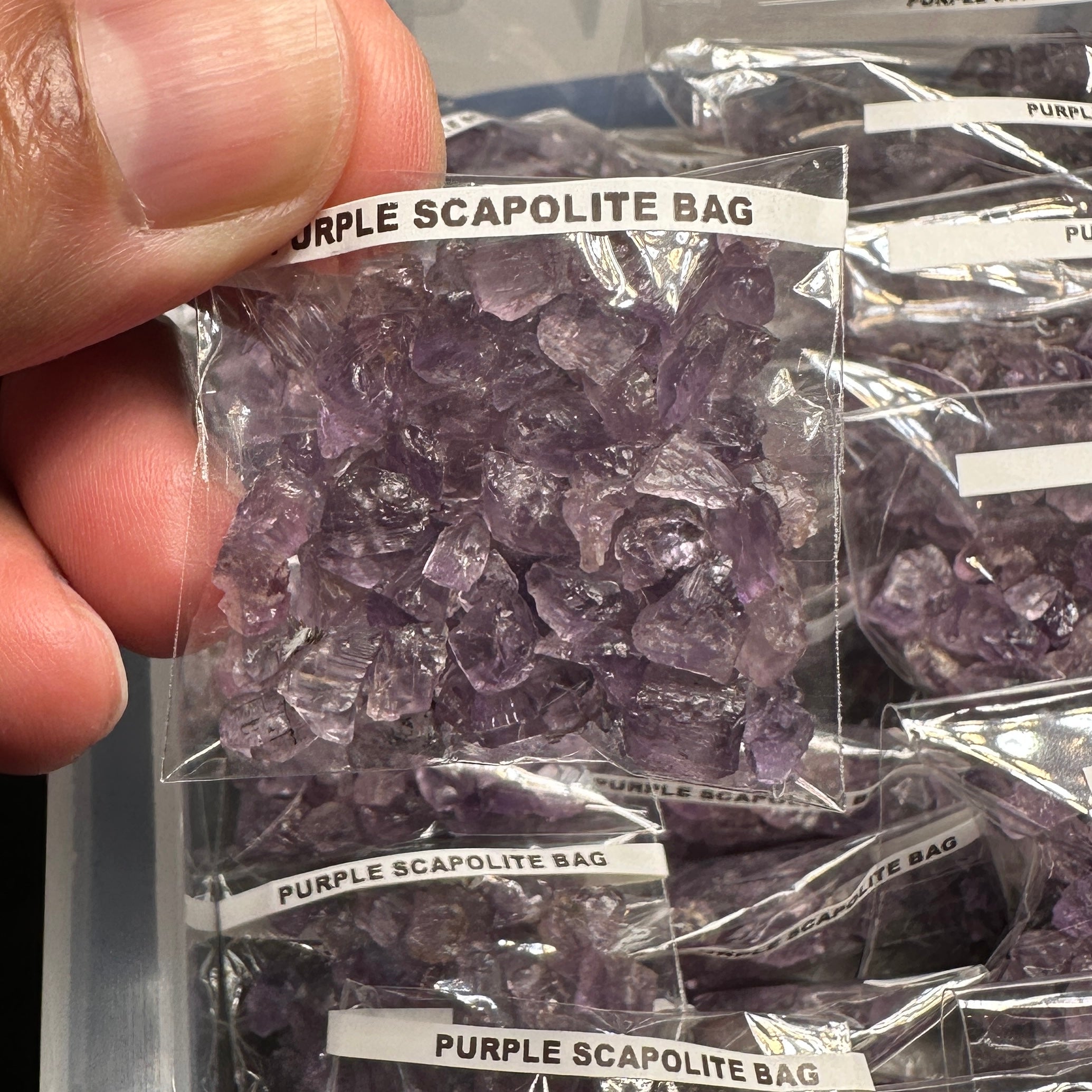 Purple Scapolite Bag, Tanzania