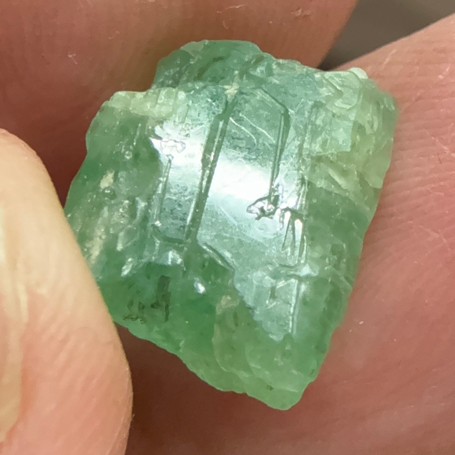 Emerald Crystal, 8.14ct, Tanzania, Untreated Unheated, specimen grade