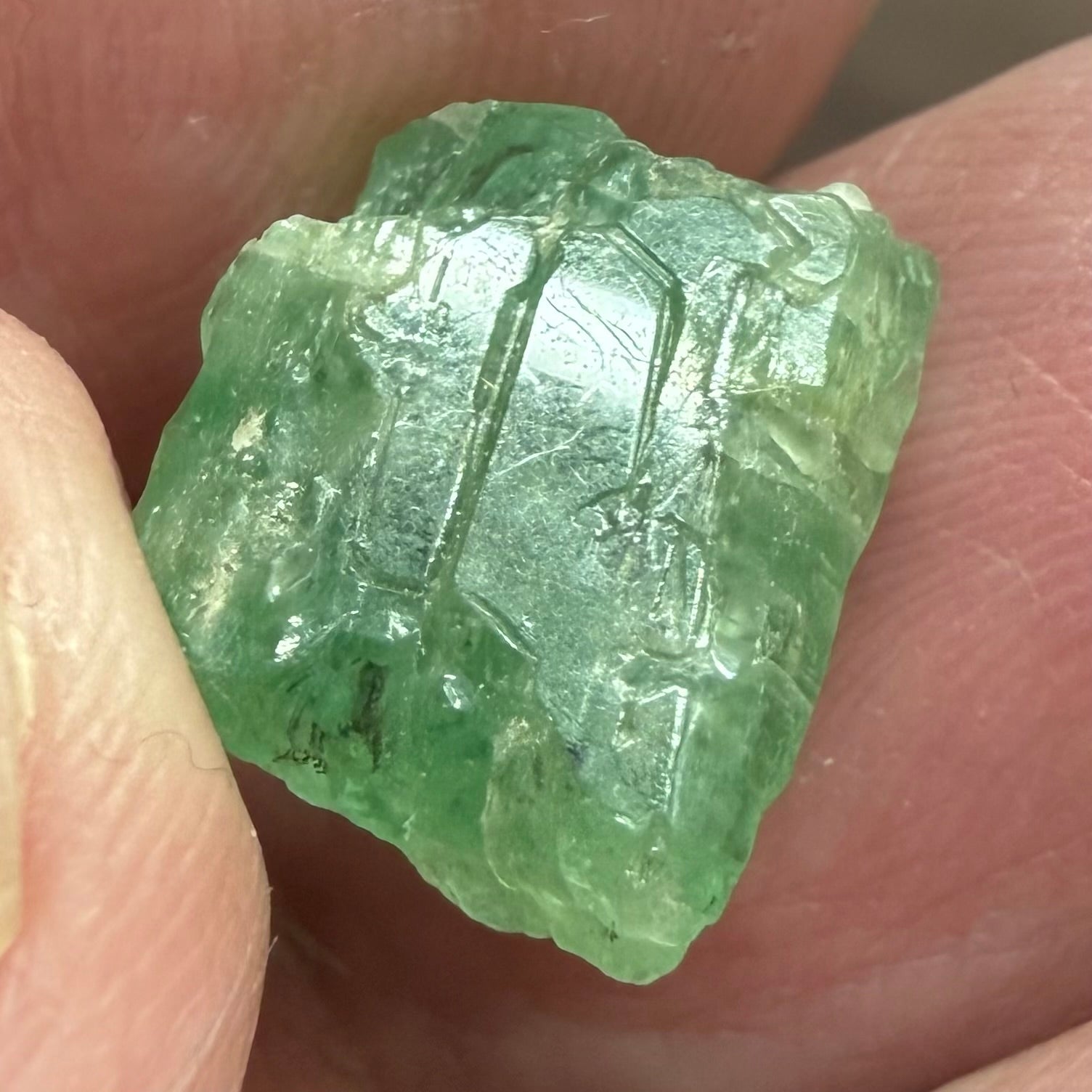 Emerald Crystal, 8.14ct, Tanzania, Untreated Unheated, specimen grade