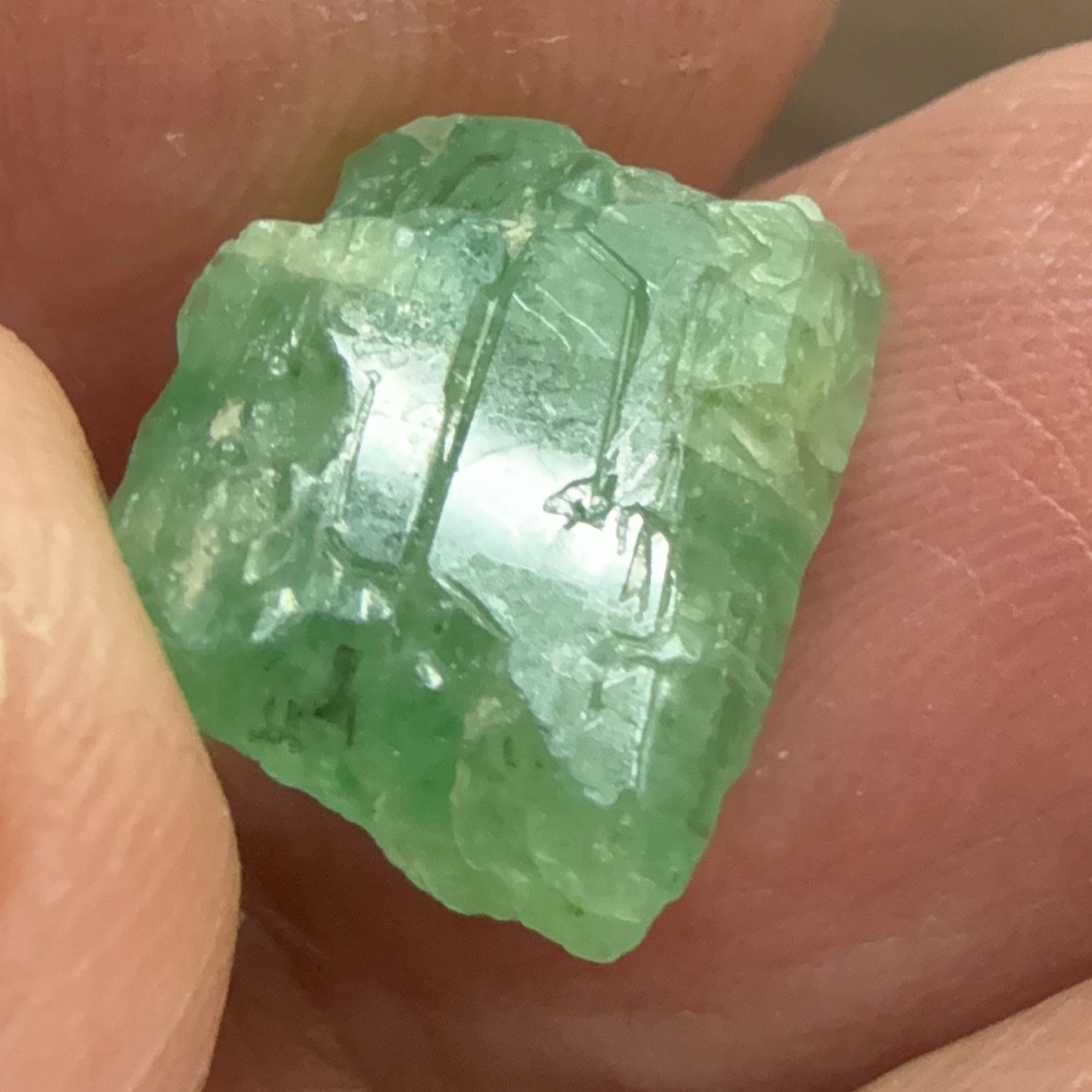Emerald Crystal, 8.14ct, Tanzania, Untreated Unheated, specimen grade