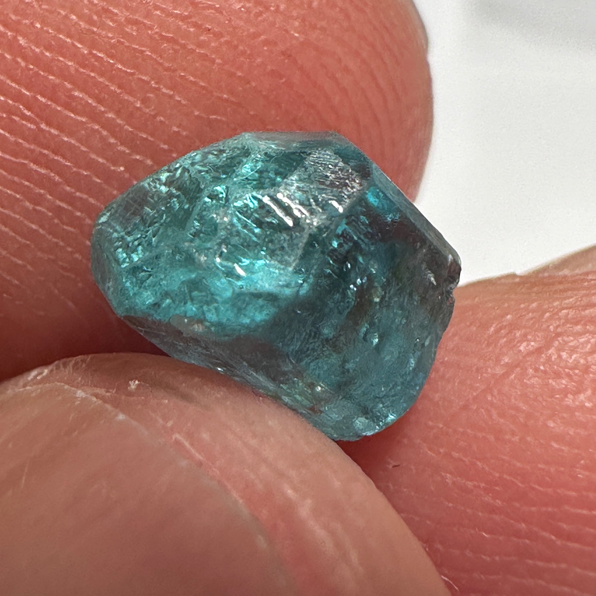 Blue Apatite Crystal, 2.41ct, Merelani, Tanzania, Untreated Unheated