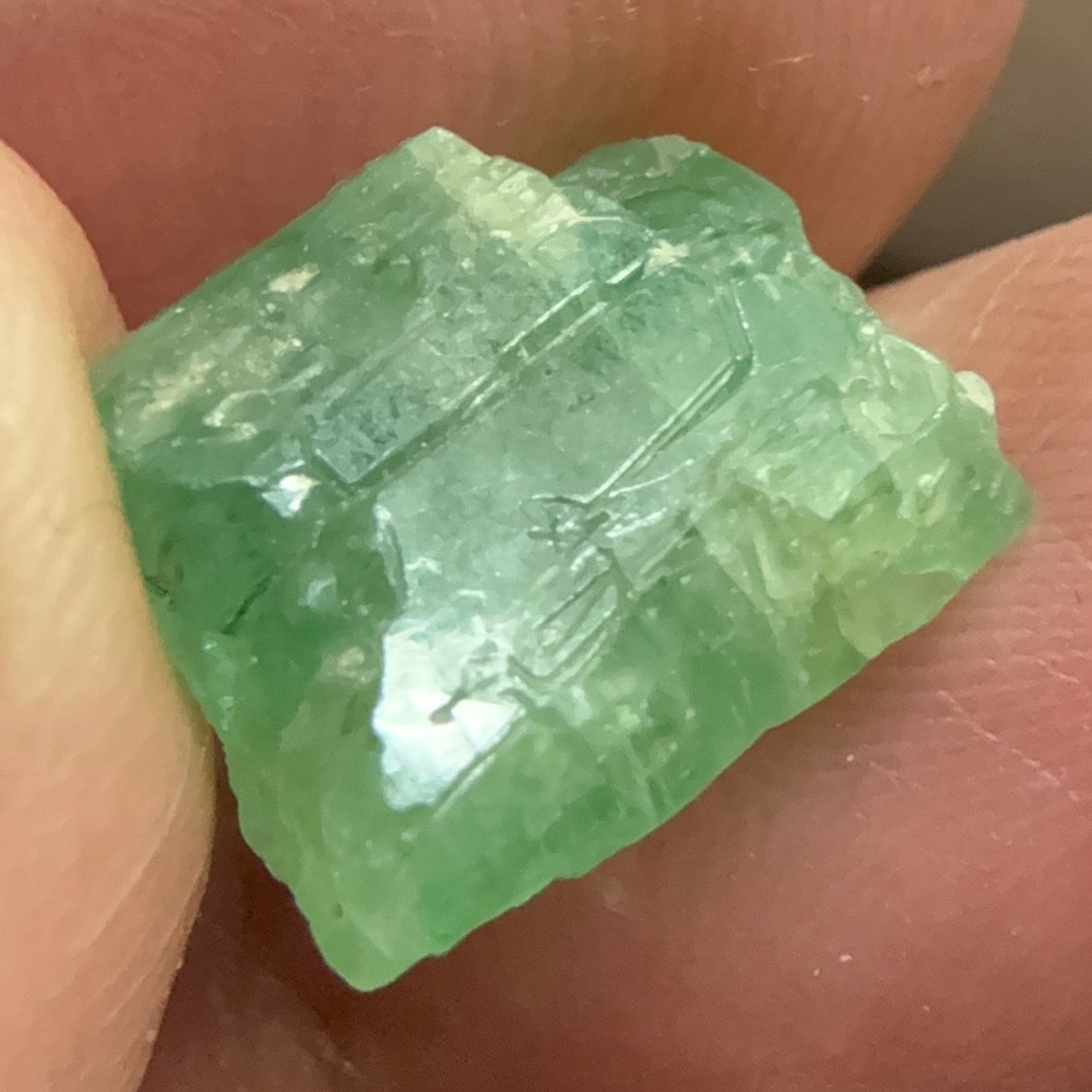 Emerald Crystal, 8.14ct, Tanzania, Untreated Unheated, specimen grade