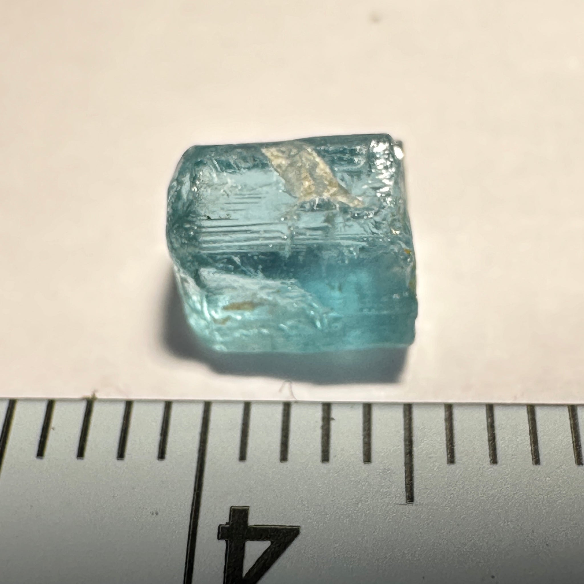 Blue Apatite Crystal, 1.62ct, Merelani, Tanzania, Untreated Unheated
