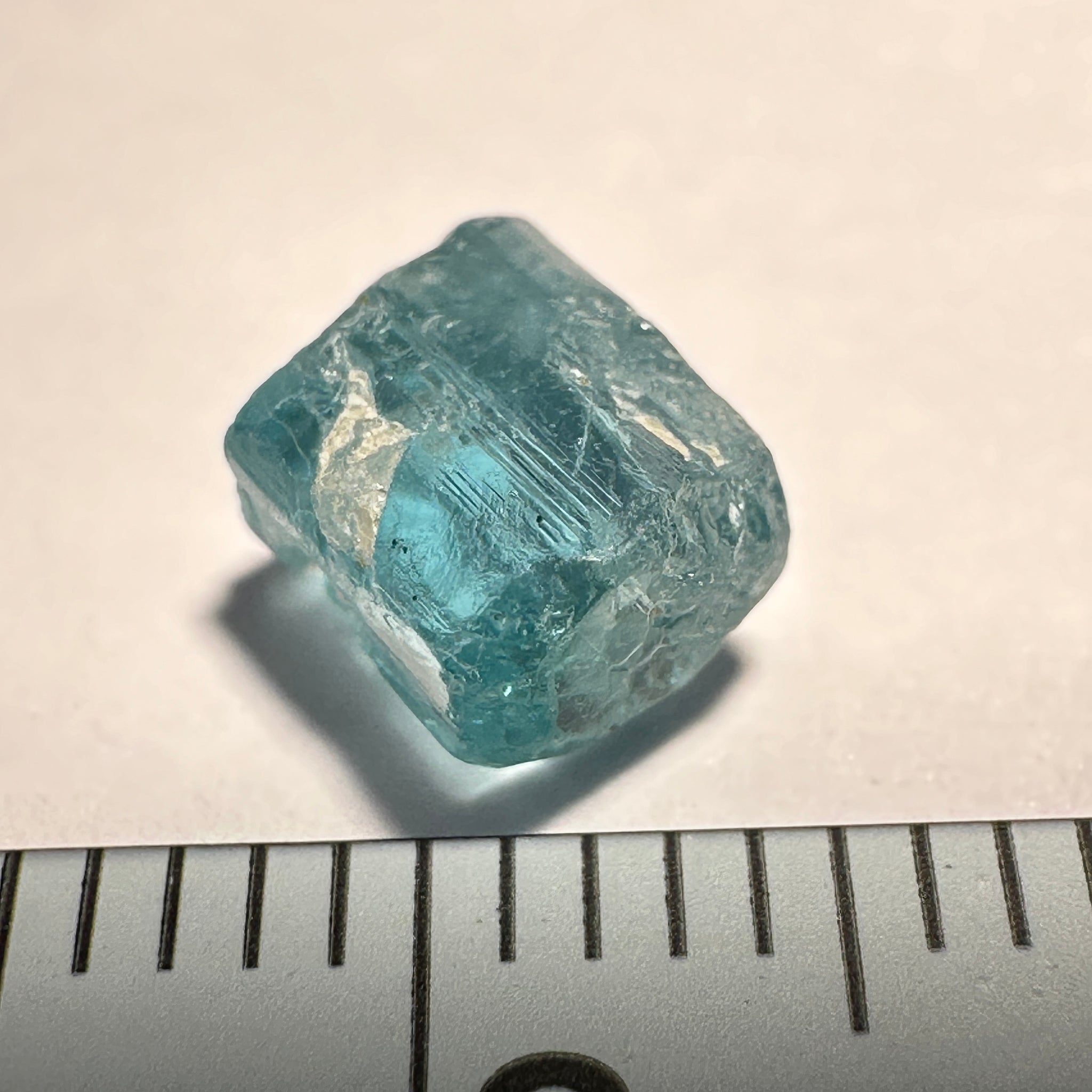 Blue Apatite Crystal, 1.62ct, Merelani, Tanzania, Untreated Unheated