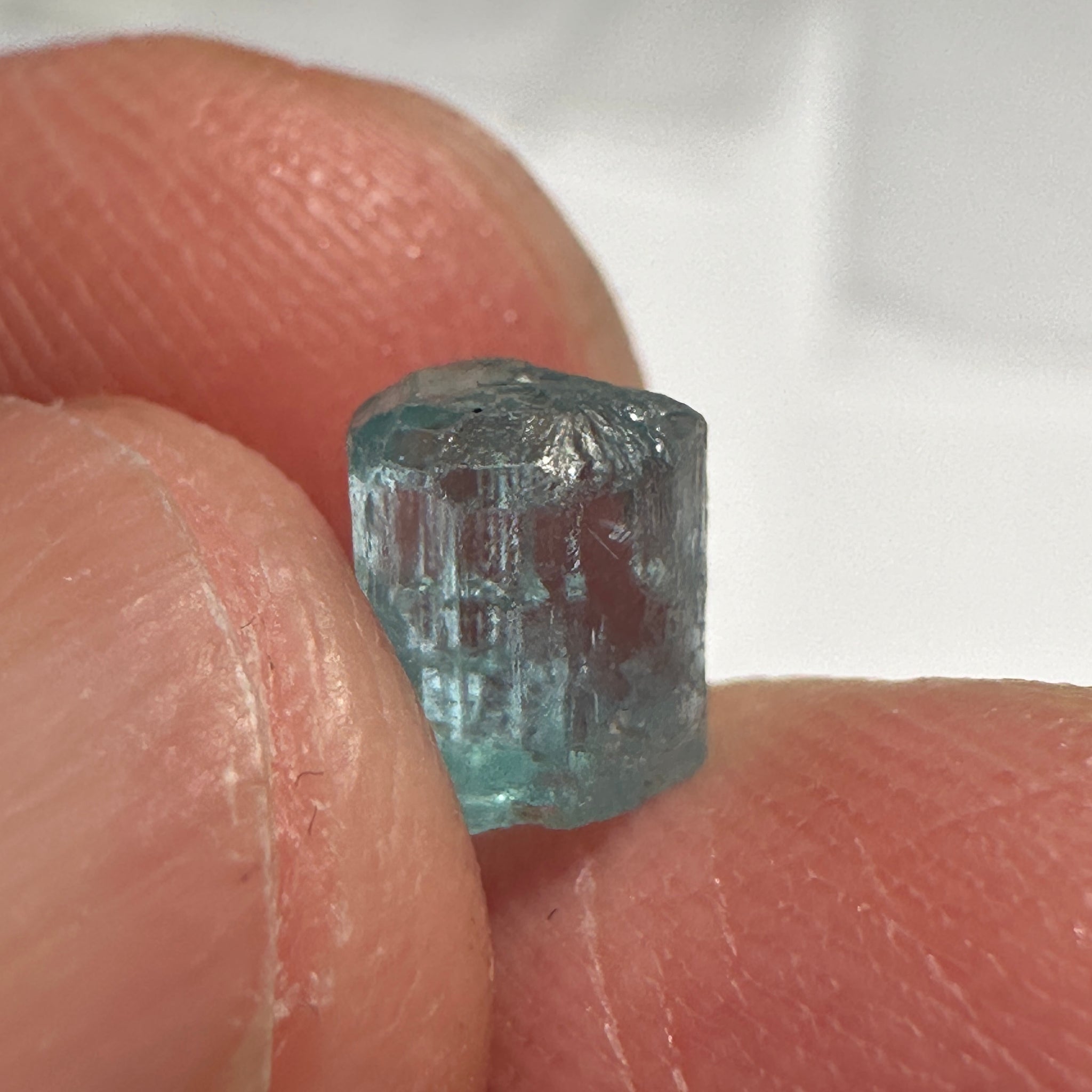 Blue Apatite Crystal, 1.62ct, Merelani, Tanzania, Untreated Unheated