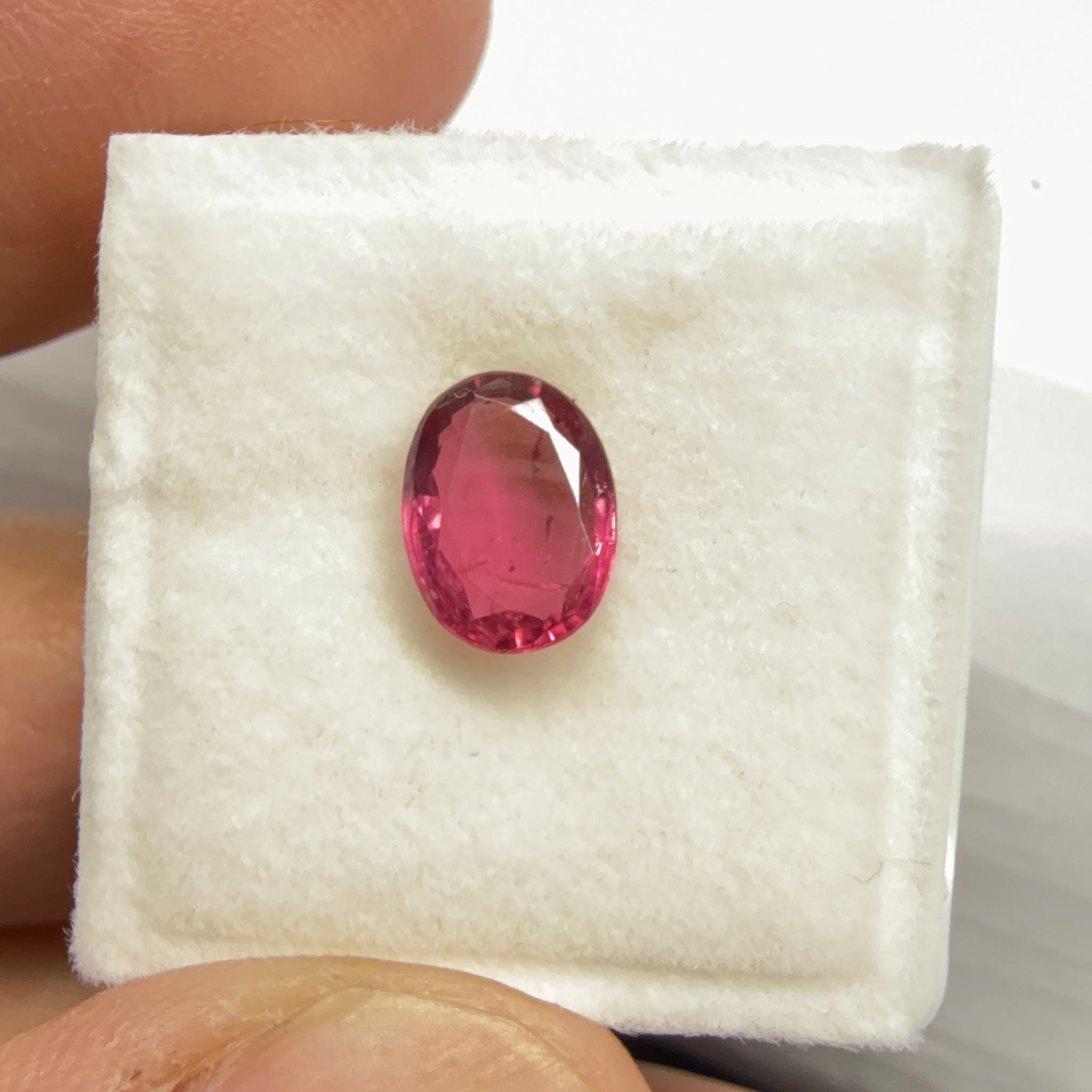 Rubellite Tourmaline, Native Cut, 1.42ct, Congo. Untreated Unheated