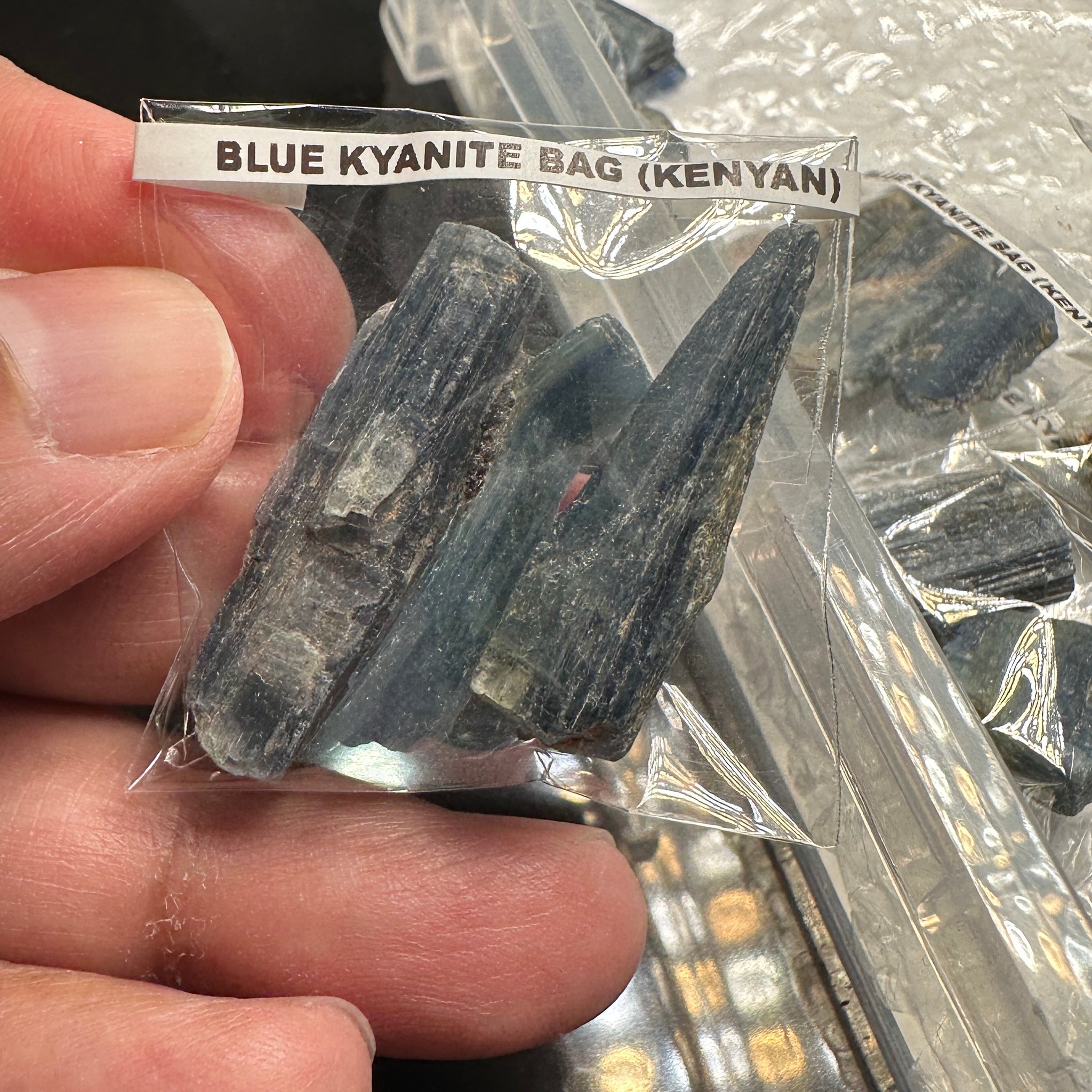 Blue Kyanite Bag, Kenyan