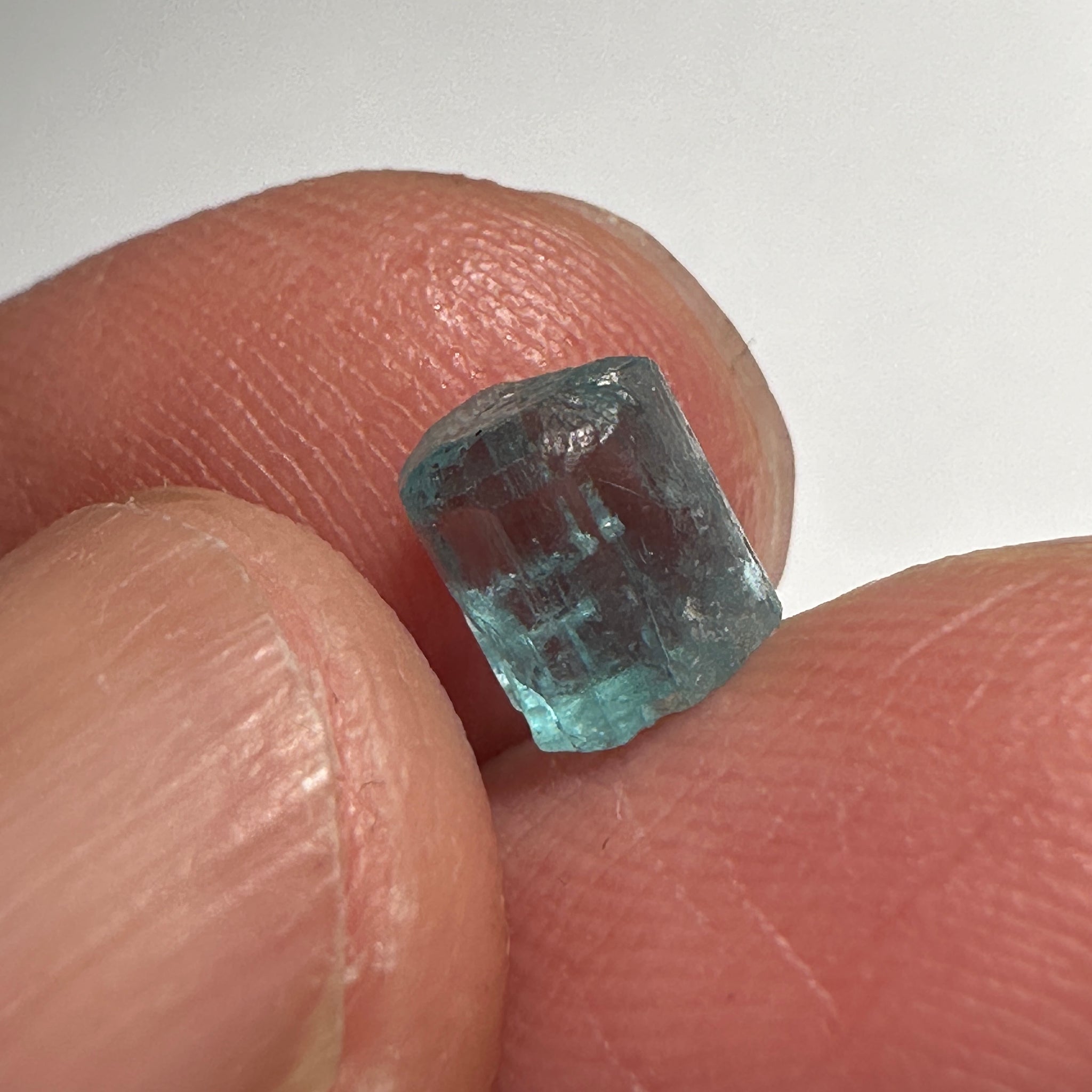 Blue Apatite Crystal, 1.62ct, Merelani, Tanzania, Untreated Unheated