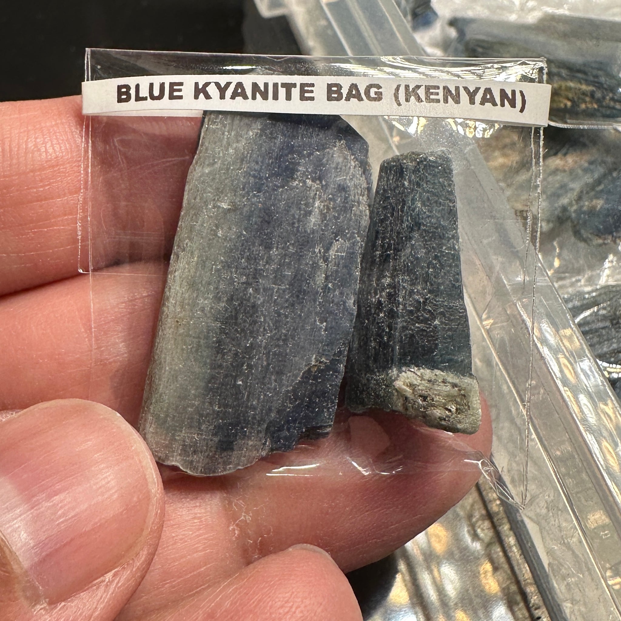Blue Kyanite Bag, Kenyan
