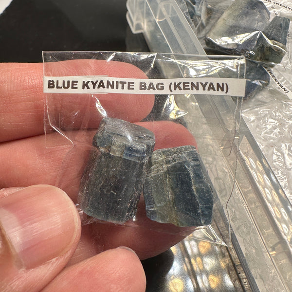 Blue Kyanite Bag, Kenyan