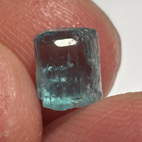Blue Apatite Crystal, 1.62ct, Merelani, Tanzania, Untreated Unheated