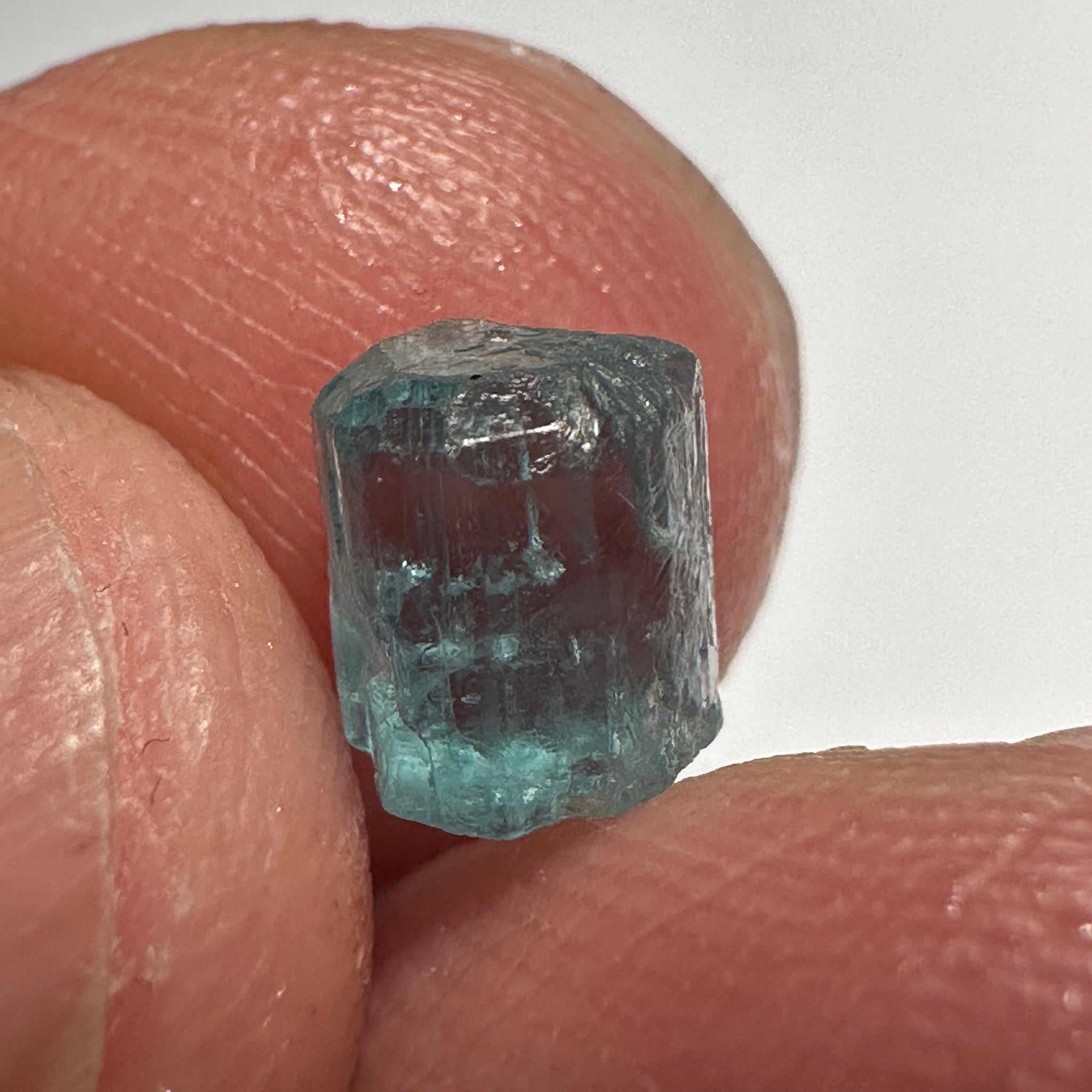 Blue Apatite Crystal, 1.62ct, Merelani, Tanzania, Untreated Unheated