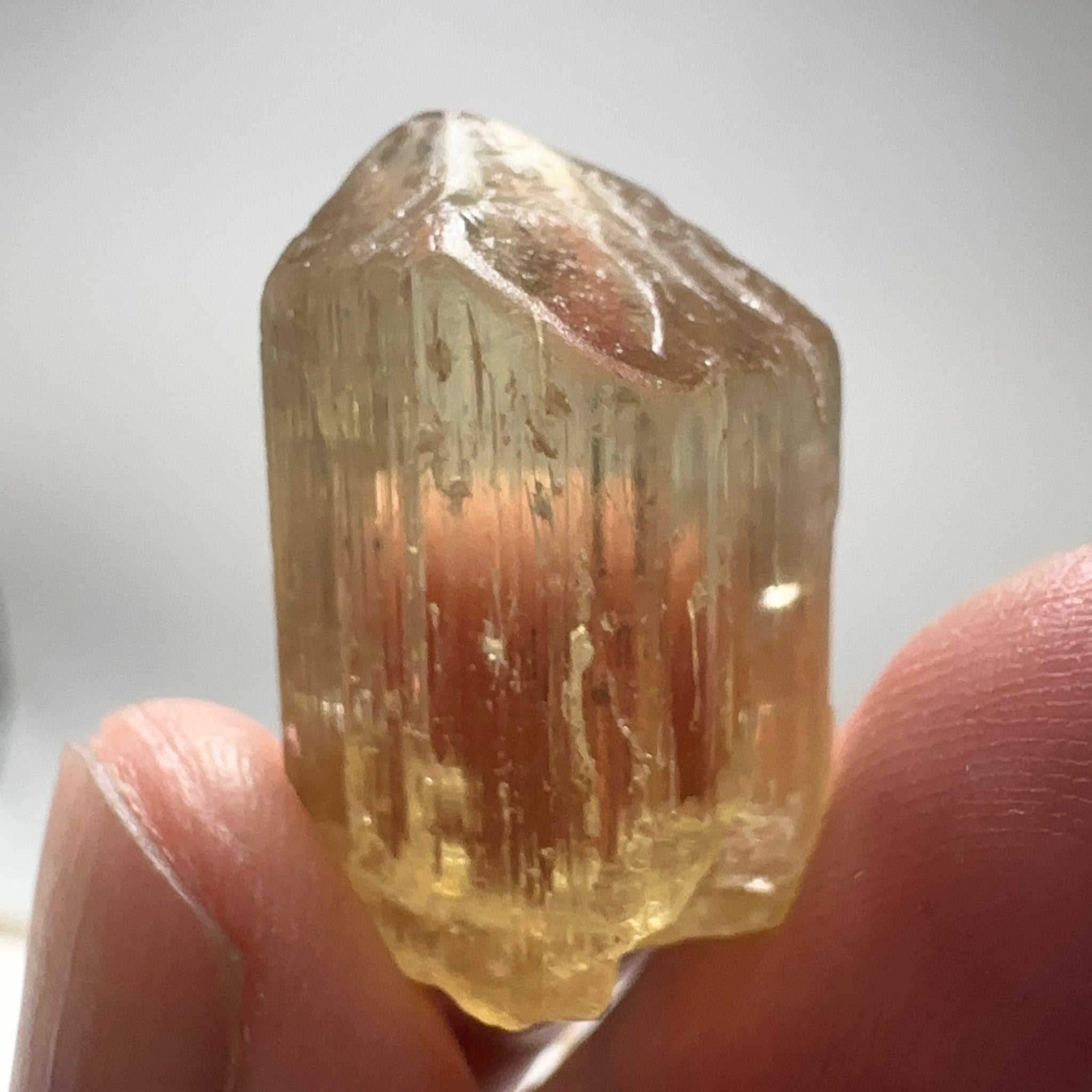 Golden Scapolite Crystal, 42.29ct, Tanzania, Untreated Unheated