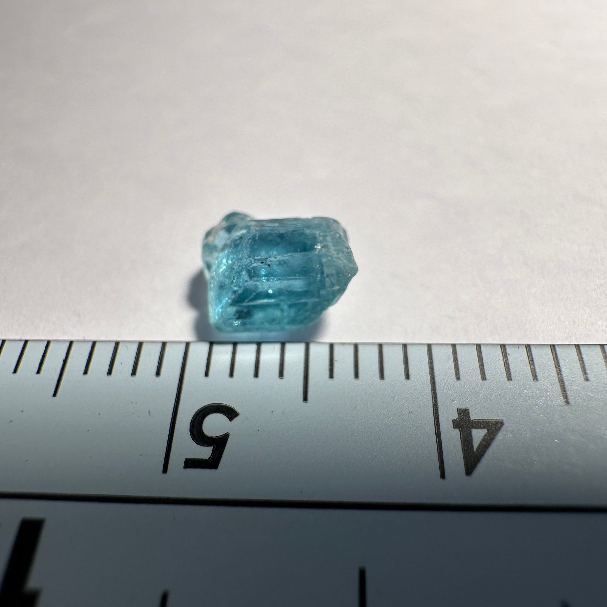 Blue Apatite Crystal, 1.50ct, Merelani, Tanzania, Untreated Unheated