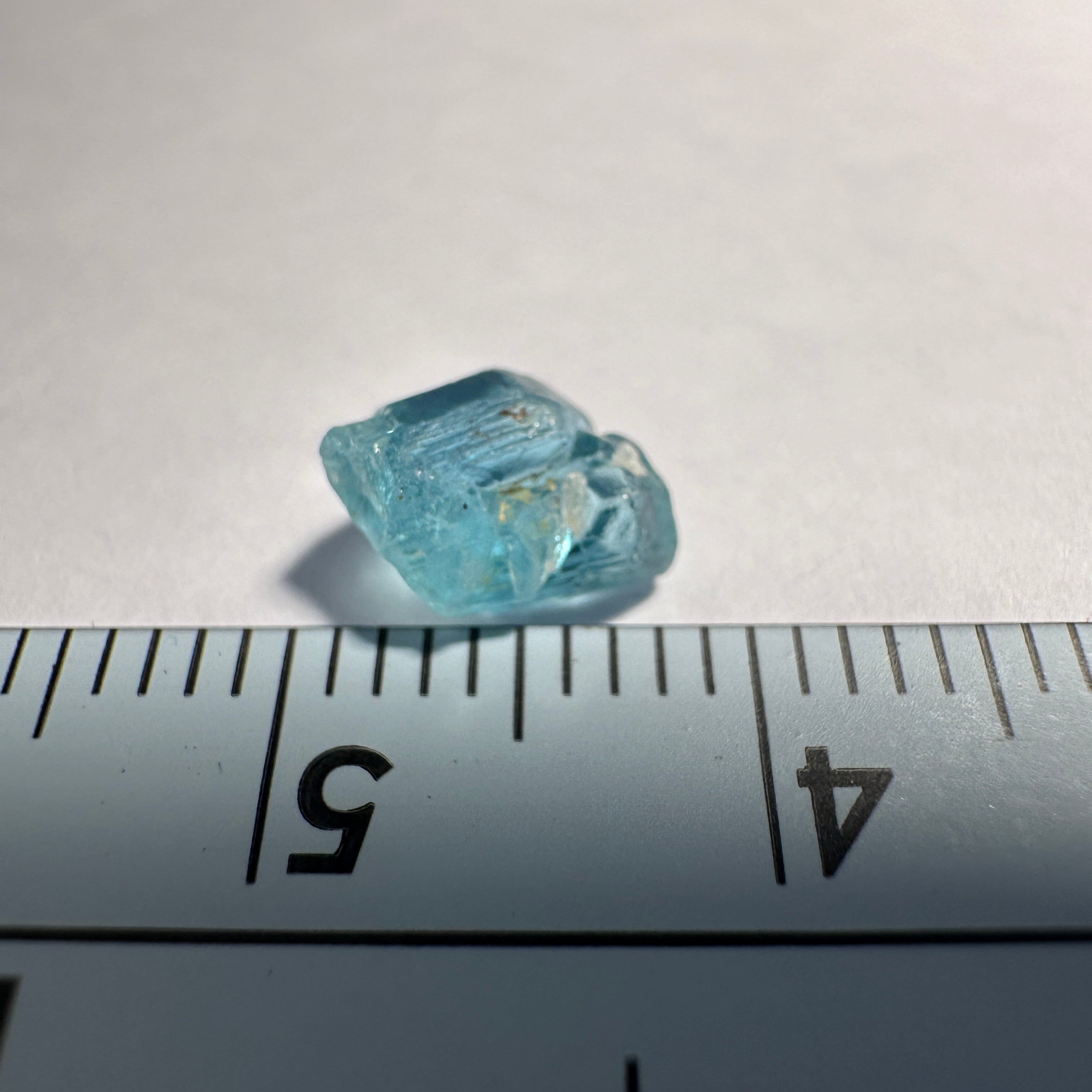 1.50ct Blue Apatite Crystal, Merelani, Tanzania, Untreated Unheated