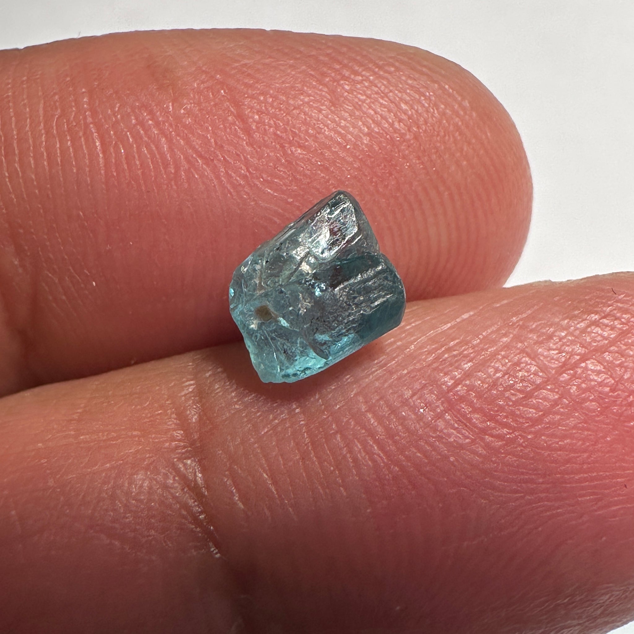 Blue Apatite Crystal, 1.50ct, Merelani, Tanzania, Untreated Unheated