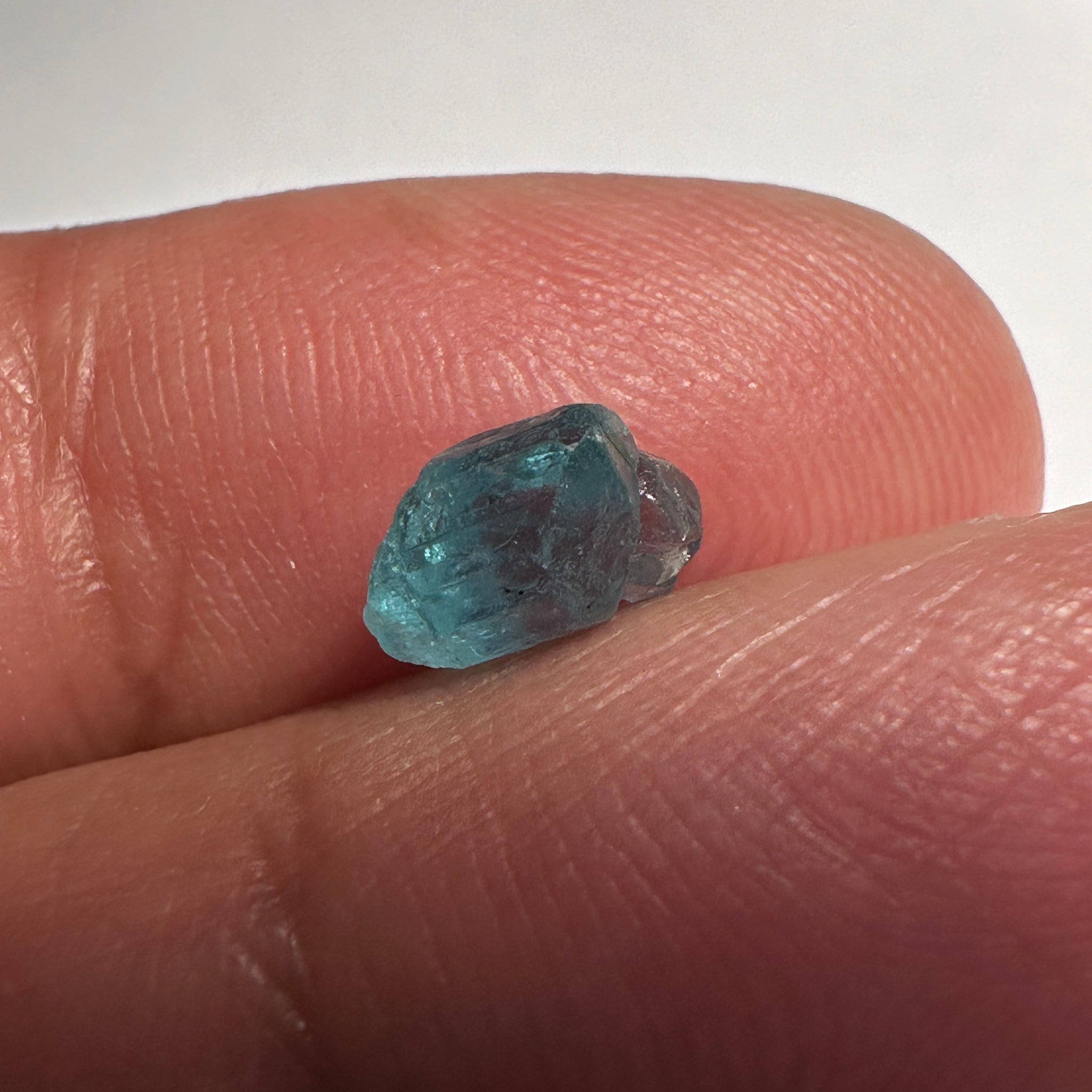Blue Apatite Crystal, 1.50ct, Merelani, Tanzania, Untreated Unheated