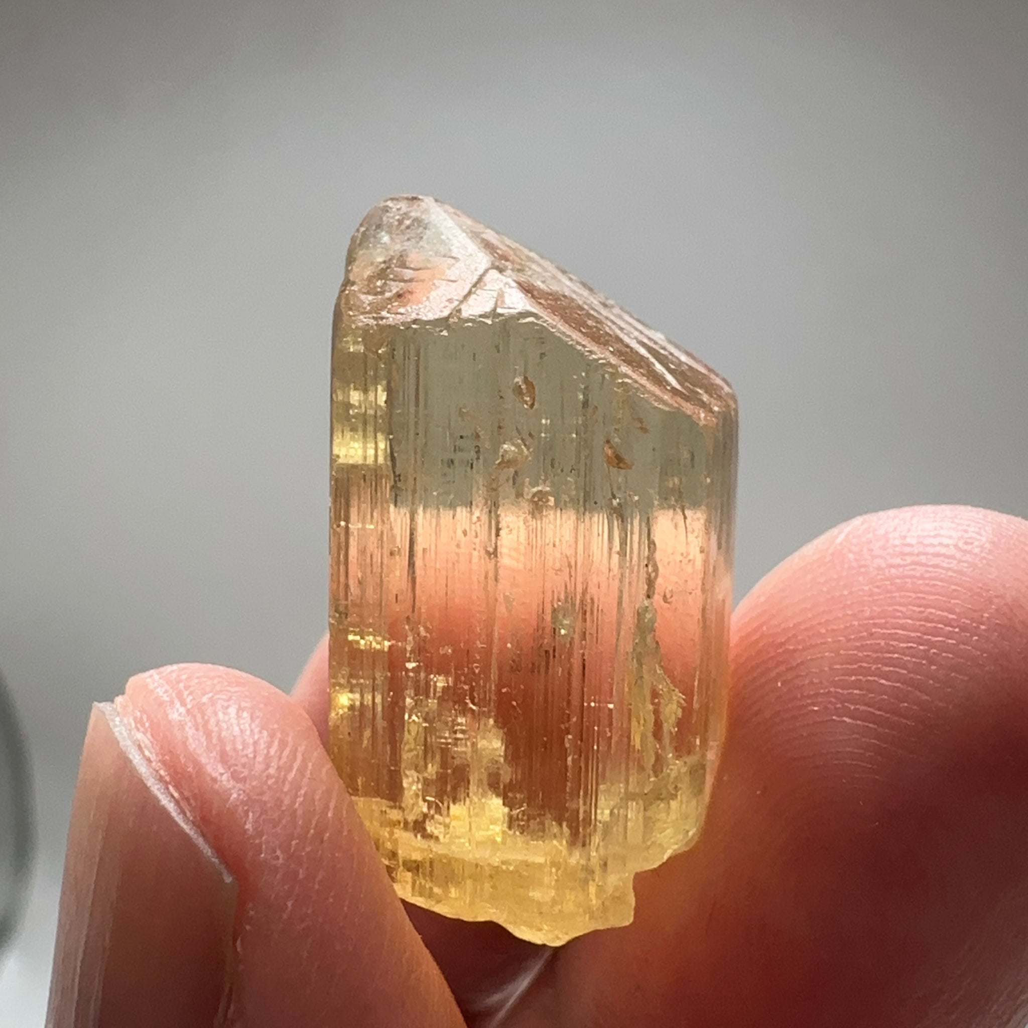 Golden Scapolite Crystal, 42.29ct, Tanzania, Untreated Unheated