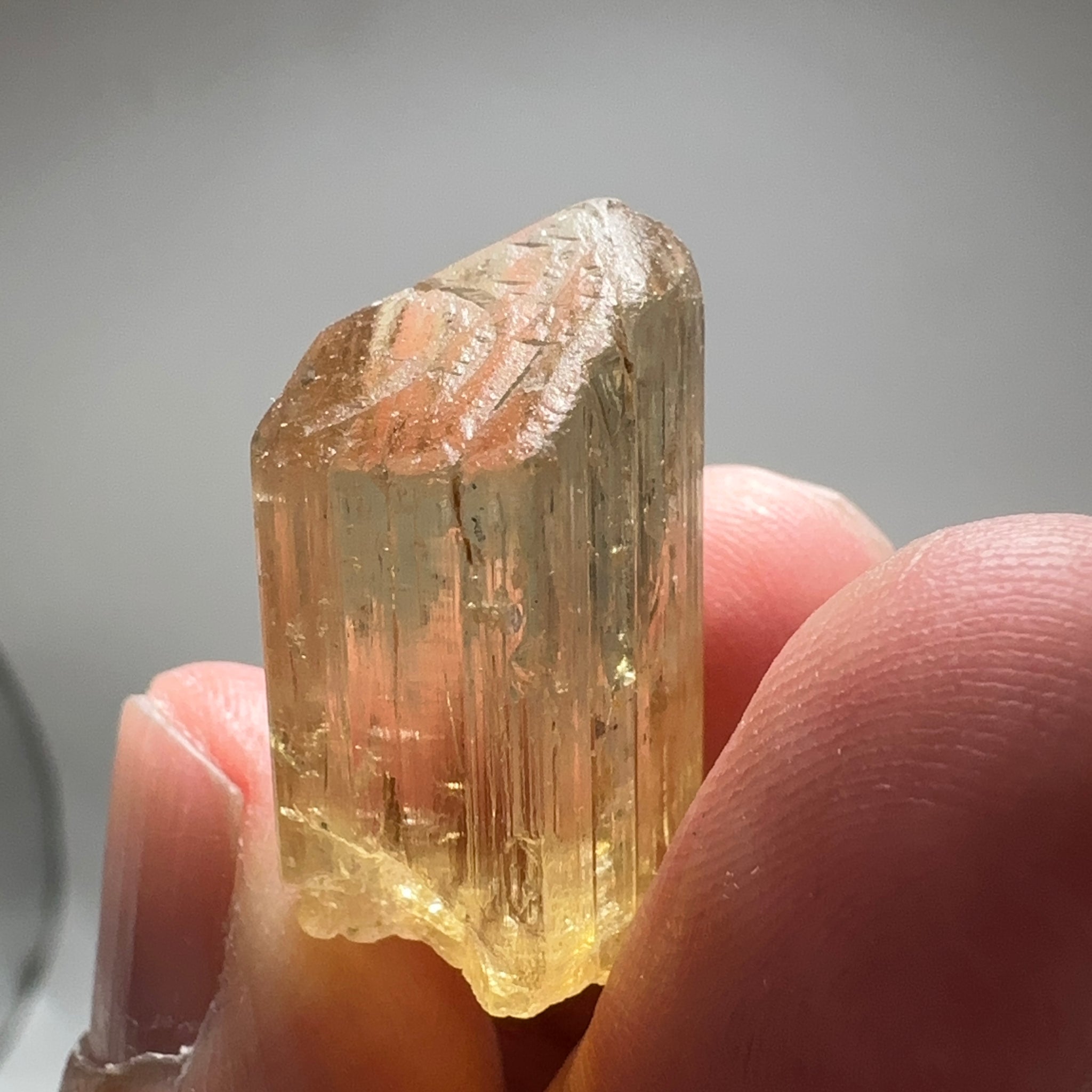 Golden Scapolite Crystal, 42.29ct, Tanzania, Untreated Unheated