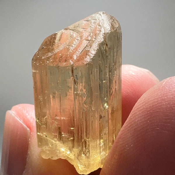 Golden Scapolite Crystal, 42.29ct, Tanzania, Untreated Unheated