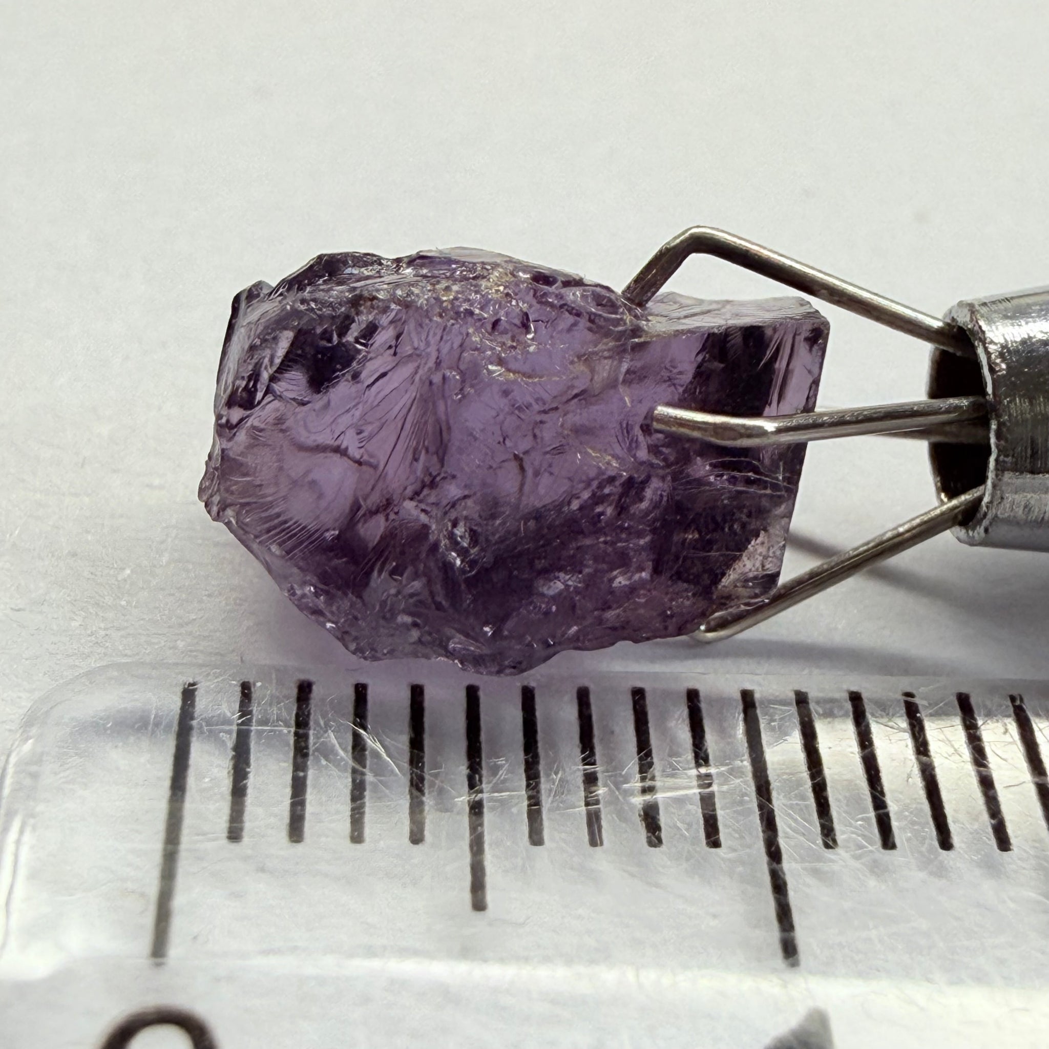Cobalt Spinel, 5.00ct, Mahenge, Tanzania, Untreated Unheated, slightly included, purple violet modifier in the blue caused by higher iron in the stone