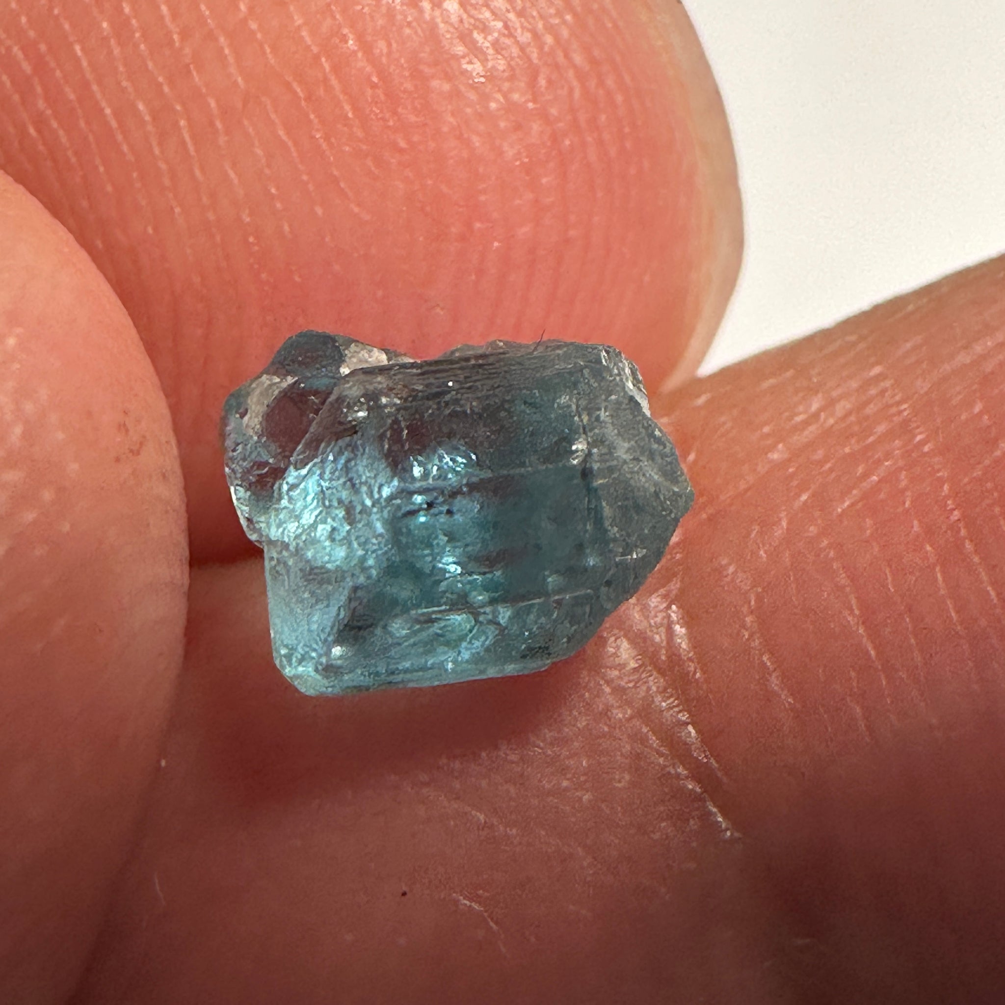 Blue Apatite Crystal, 1.50ct, Merelani, Tanzania, Untreated Unheated