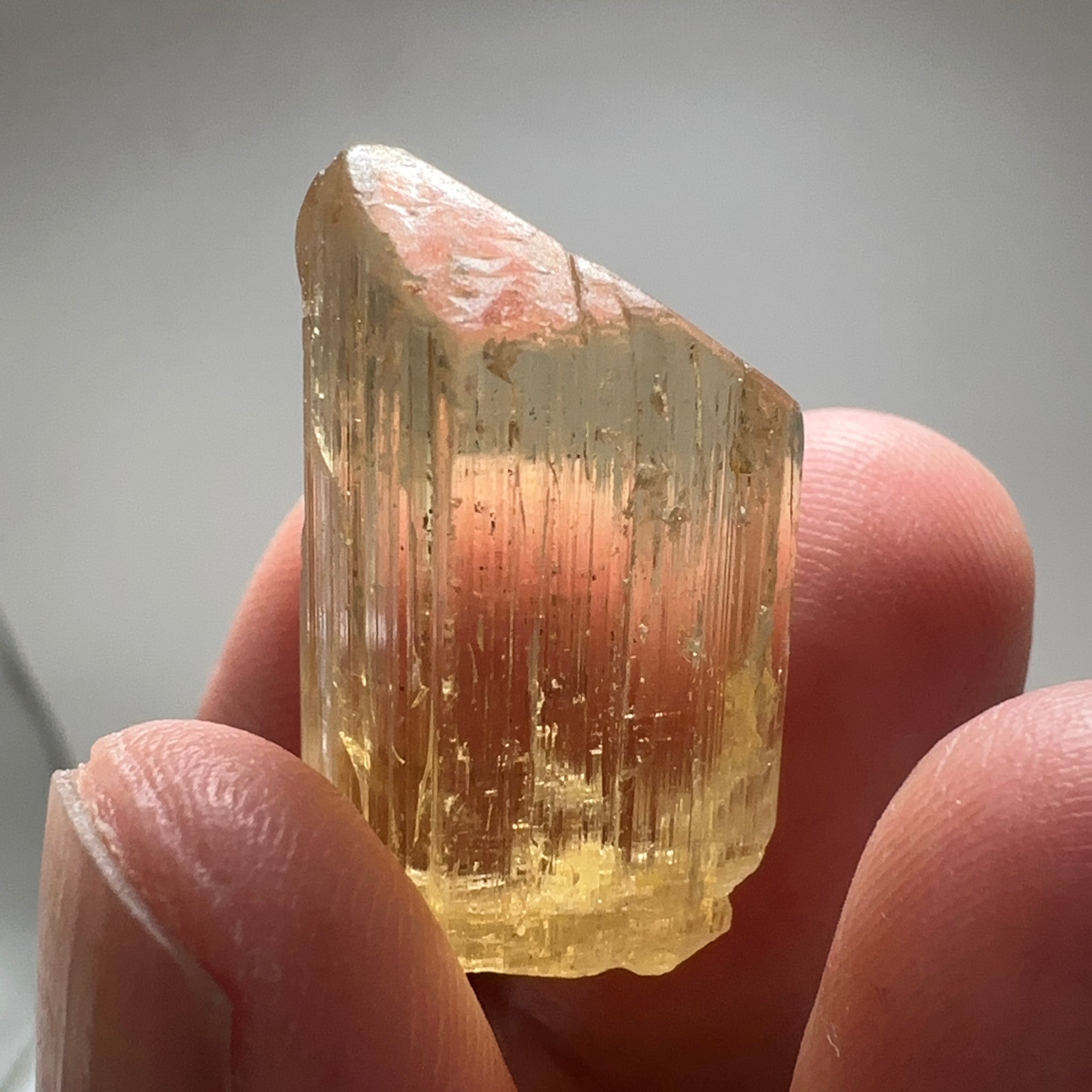 Golden Scapolite Crystal, 42.29ct, Tanzania, Untreated Unheated