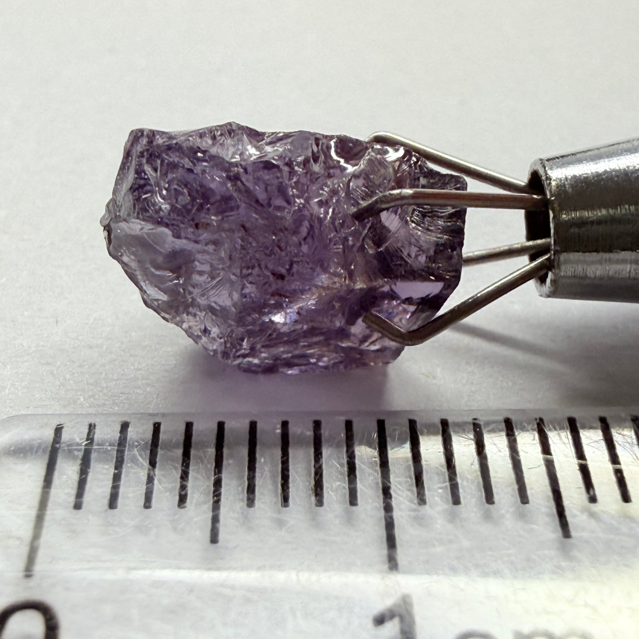 Cobalt Spinel, 5.00ct, Mahenge, Tanzania, Untreated Unheated, slightly included, purple violet modifier in the blue caused by higher iron in the stone