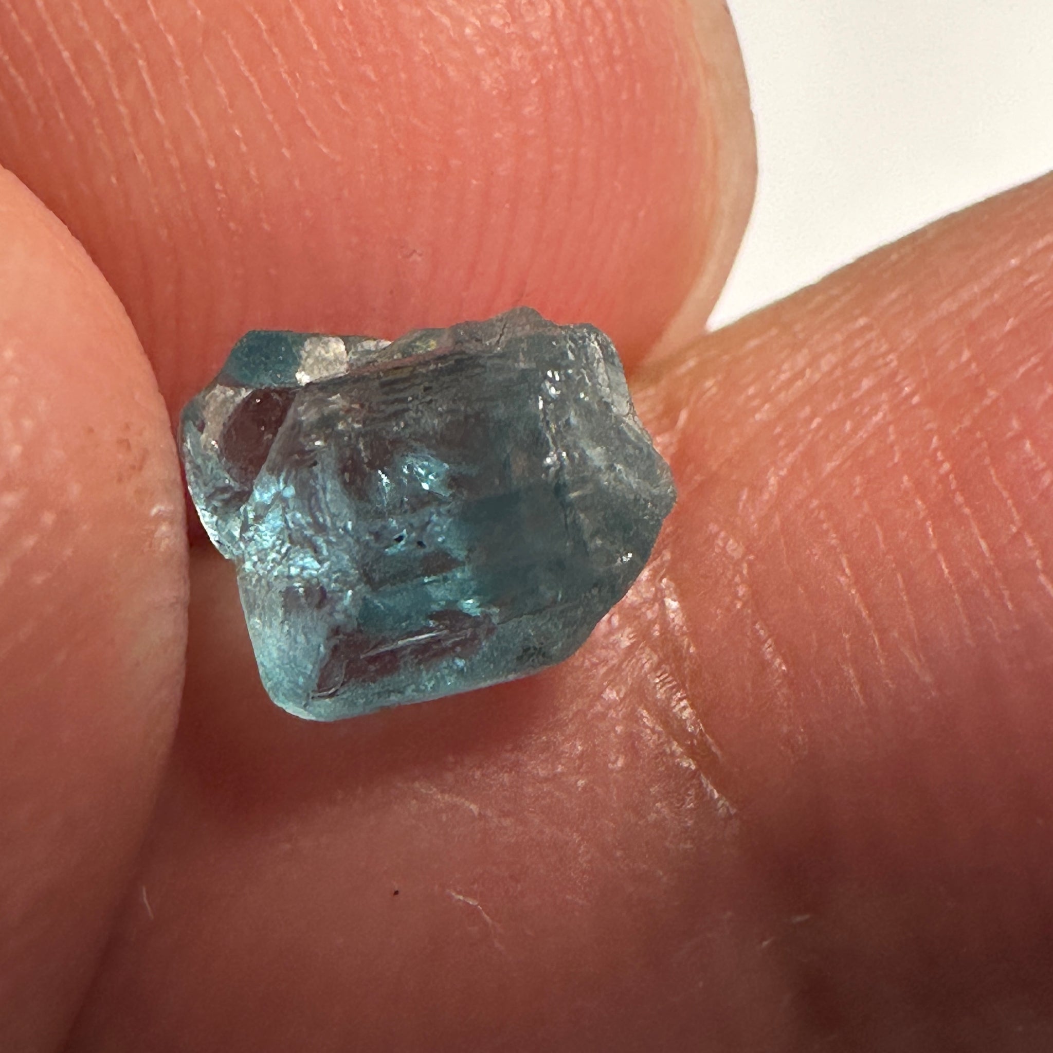 Blue Apatite Crystal, 1.50ct, Merelani, Tanzania, Untreated Unheated