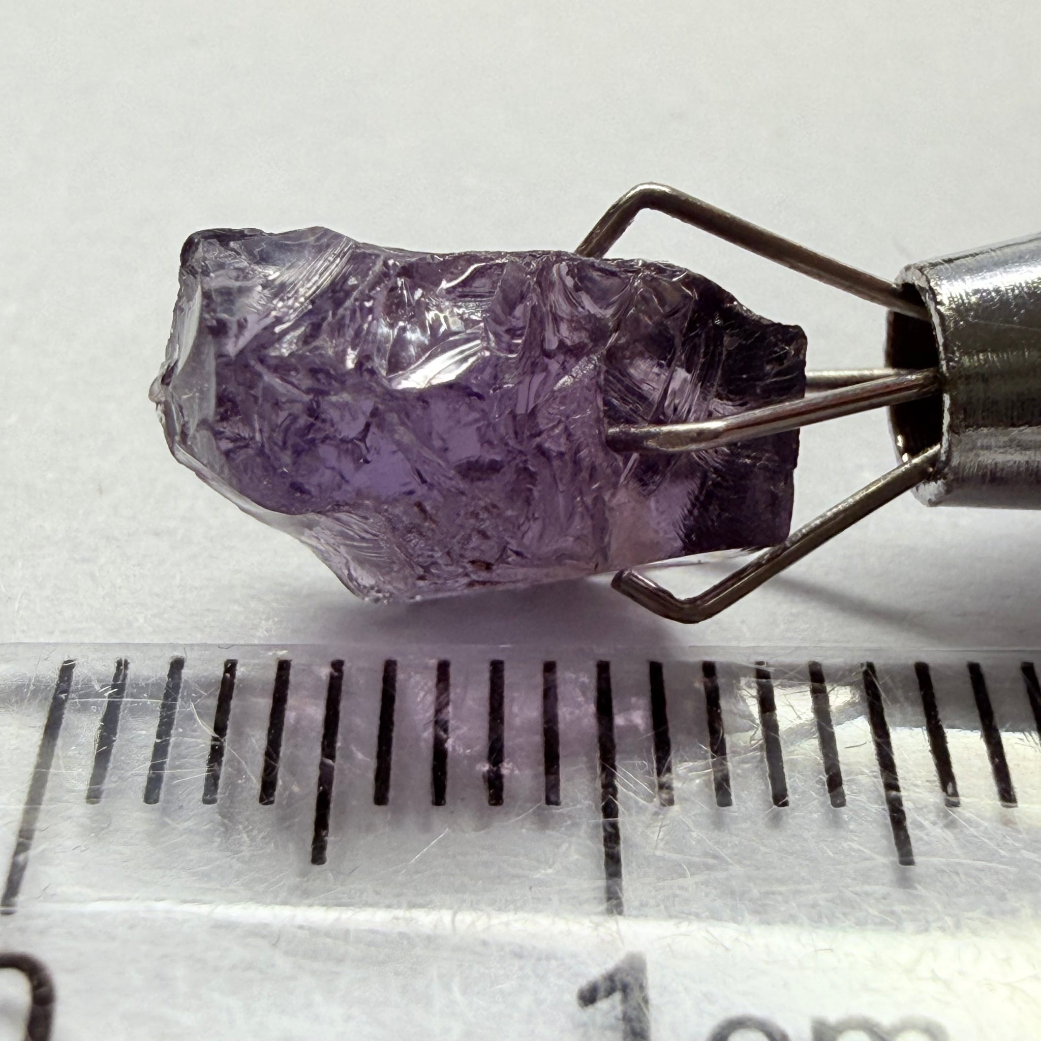 Cobalt Spinel, 5.00ct, Mahenge, Tanzania, Untreated Unheated, slightly included, purple violet modifier in the blue caused by higher iron in the stone
