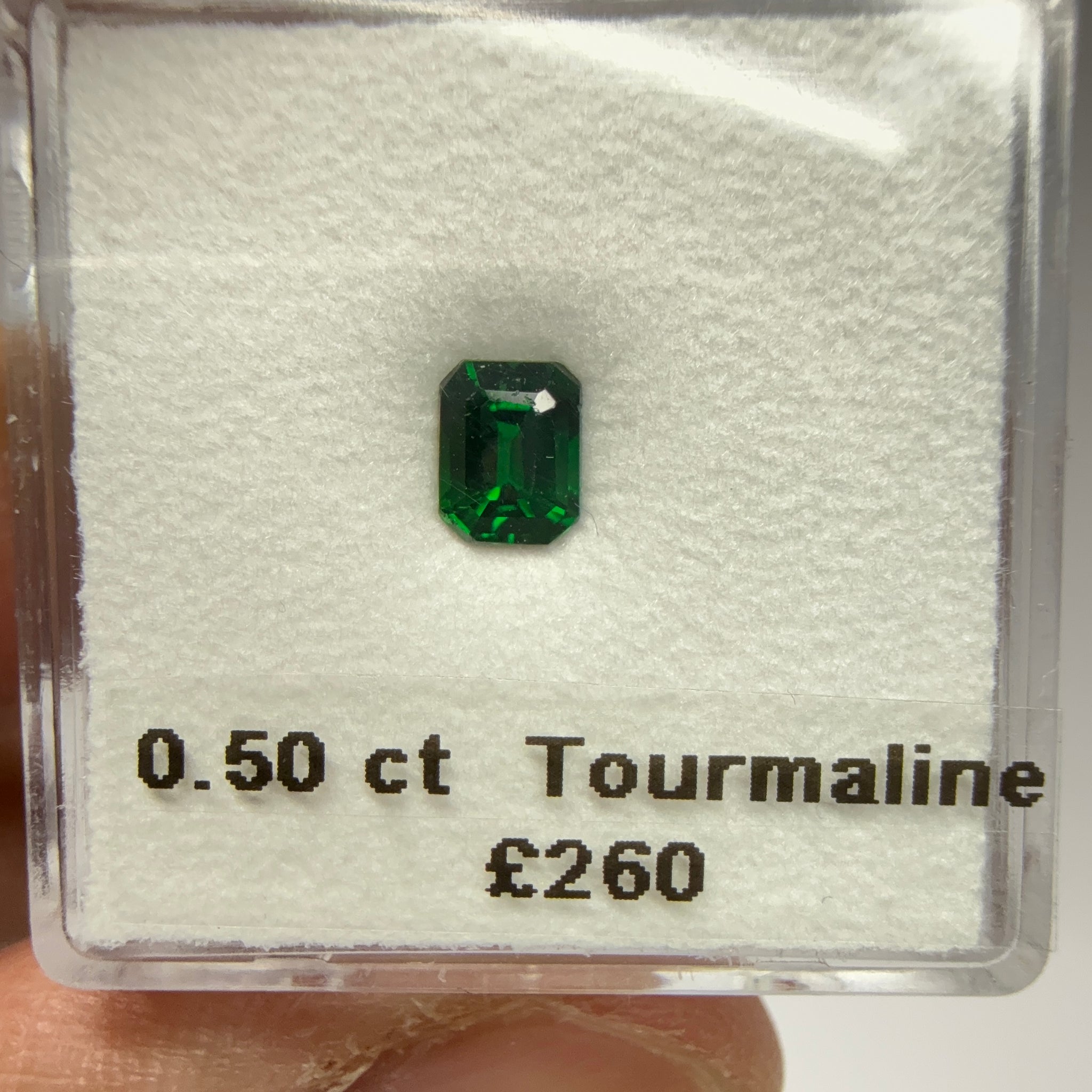 Chrome Tourmaline, 0.50ct, Tanzania, Untreated Unheated, native cut