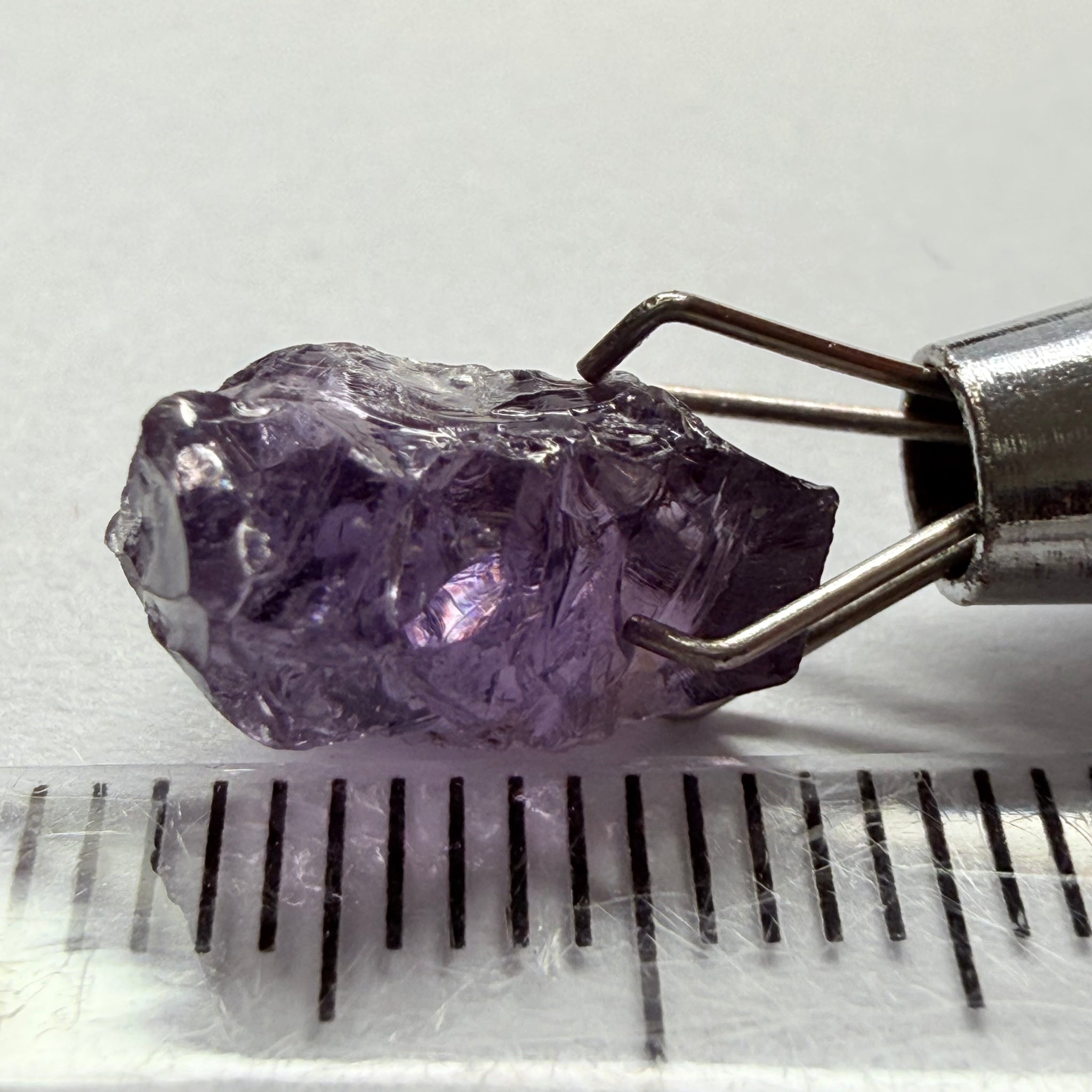 Cobalt Spinel, 5.00ct, Mahenge, Tanzania, Untreated Unheated, slightly included, purple violet modifier in the blue caused by higher iron in the stone