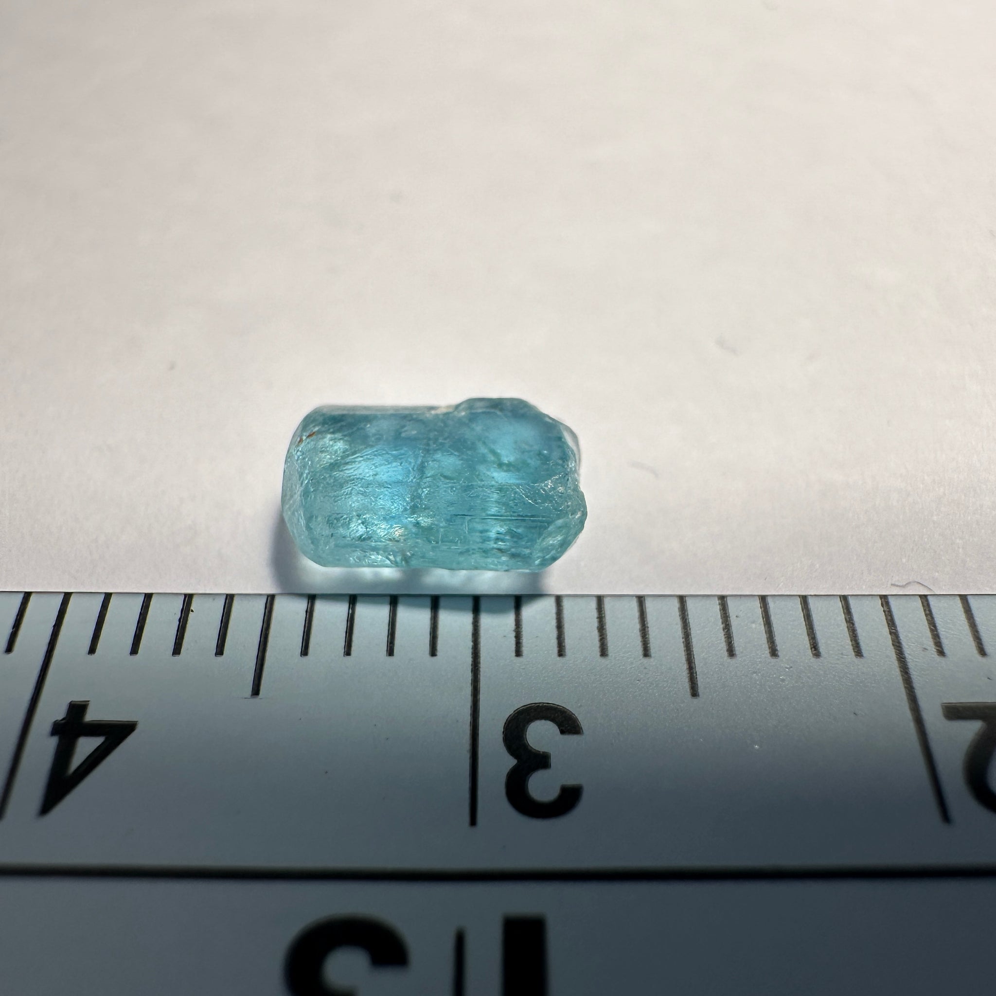 Blue Apatite Crystal, 1.45ct, Merelani, Tanzania, Untreated Unheated