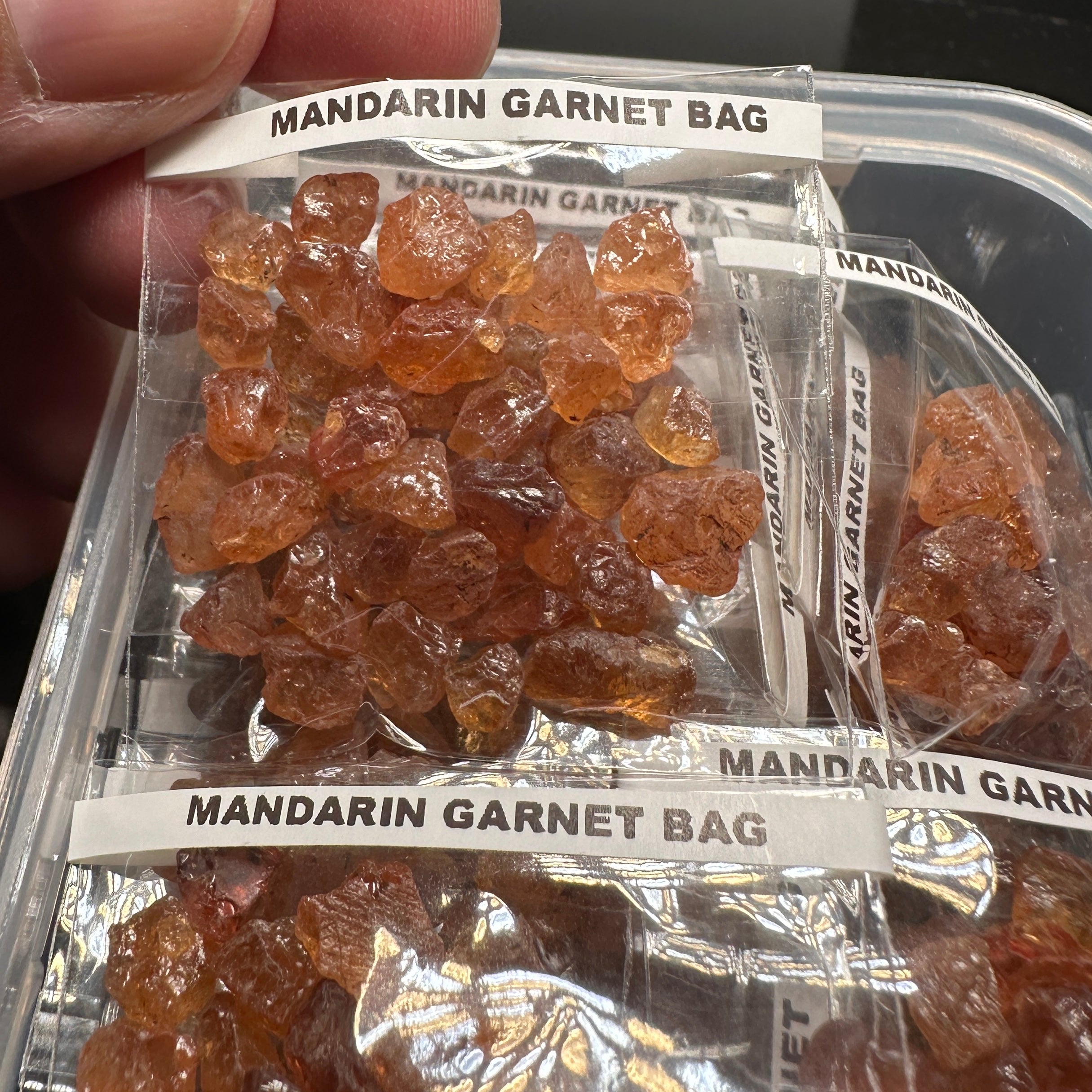 Mandarin Garnet Bag, Tanzania