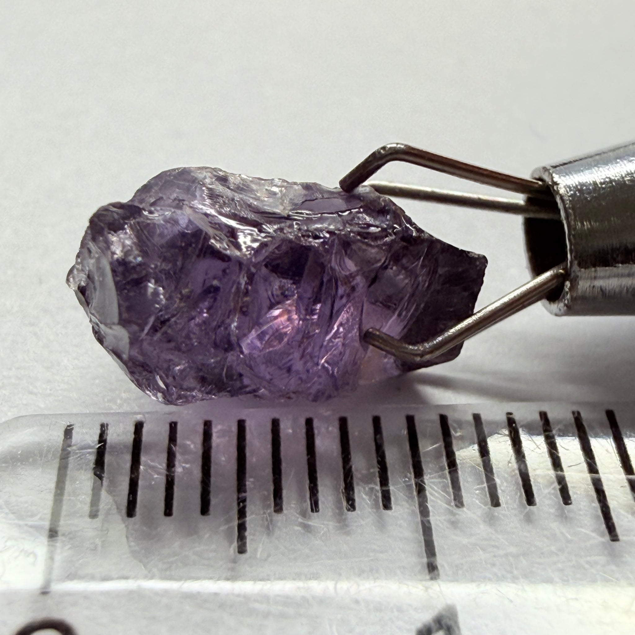 Cobalt Spinel, 5.00ct, Mahenge, Tanzania, Untreated Unheated, slightly included, purple violet modifier in the blue caused by higher iron in the stone