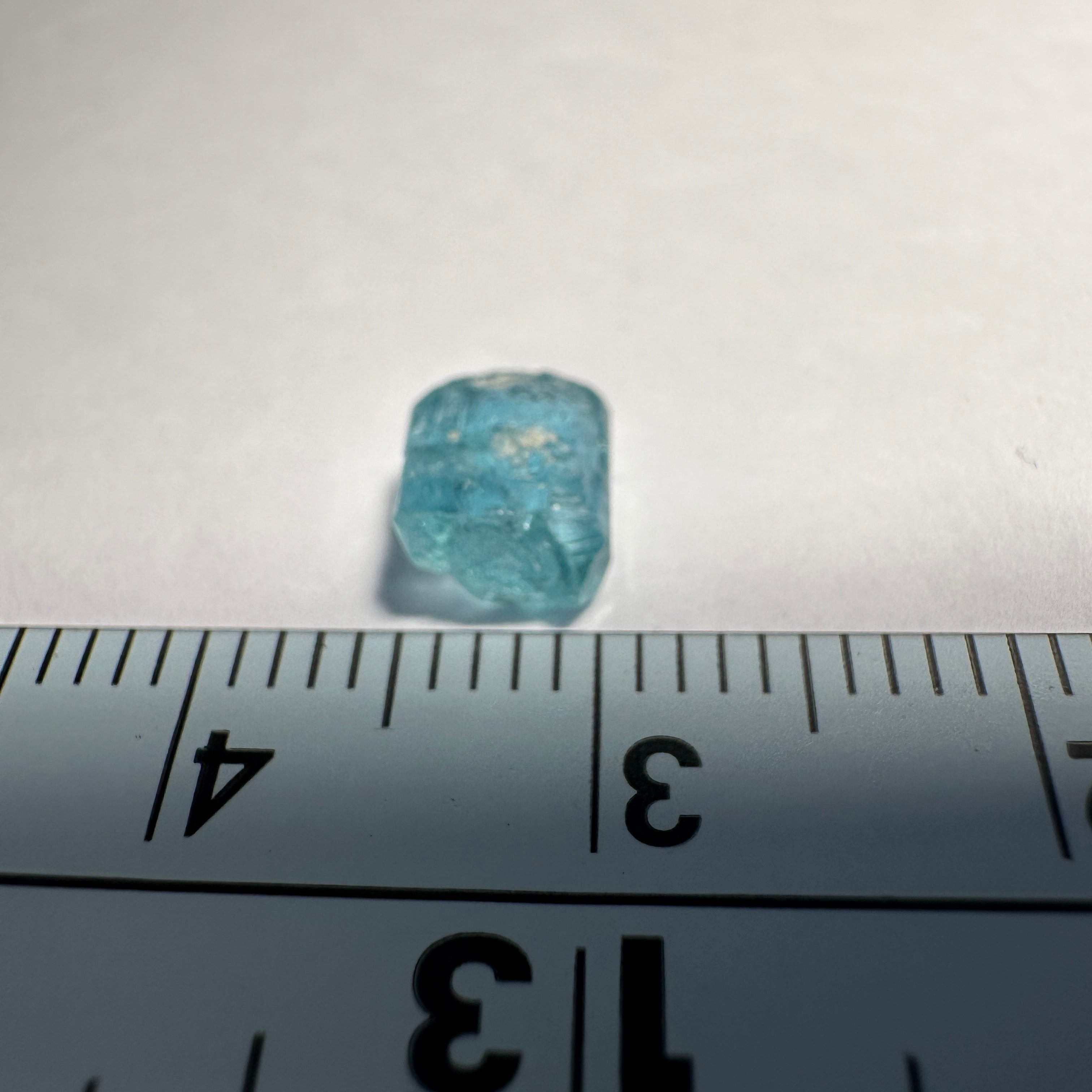 1.45ct Blue Apatite Crystal, Merelani, Tanzania, Untreated Unheated