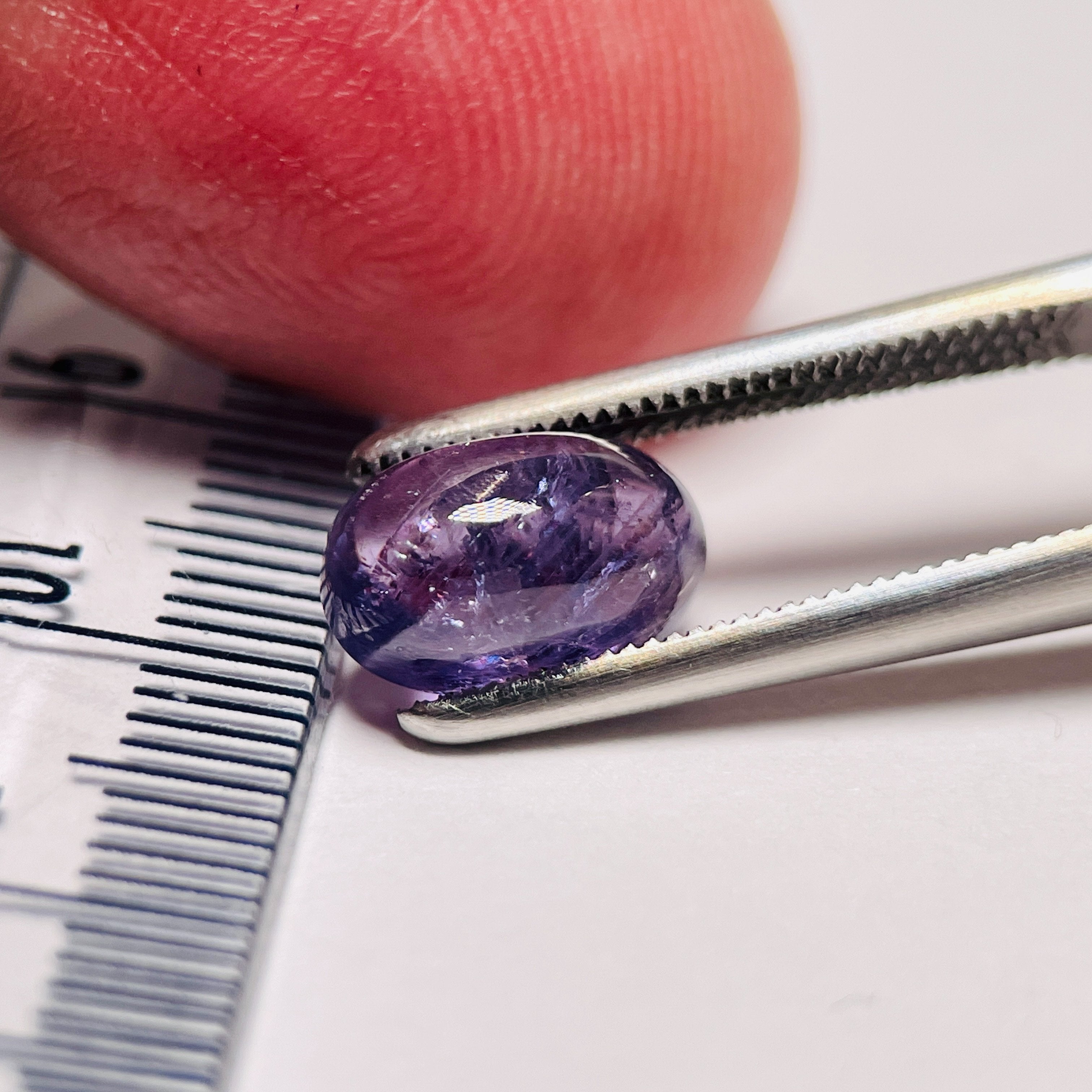 3.46Ct Sapphire Cabochon Umba Valley Tanzania. Untreated Unheated. Can Be Used As Is Or Facet It