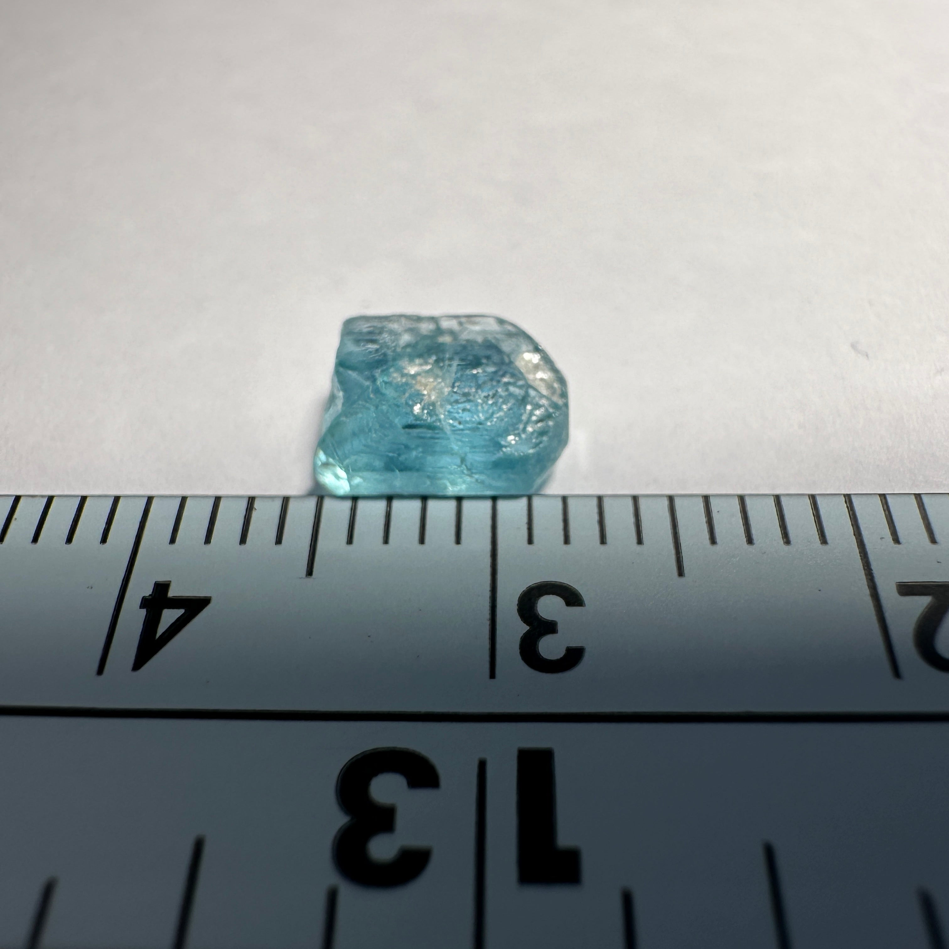1.45ct Blue Apatite Crystal, Merelani, Tanzania, Untreated Unheated