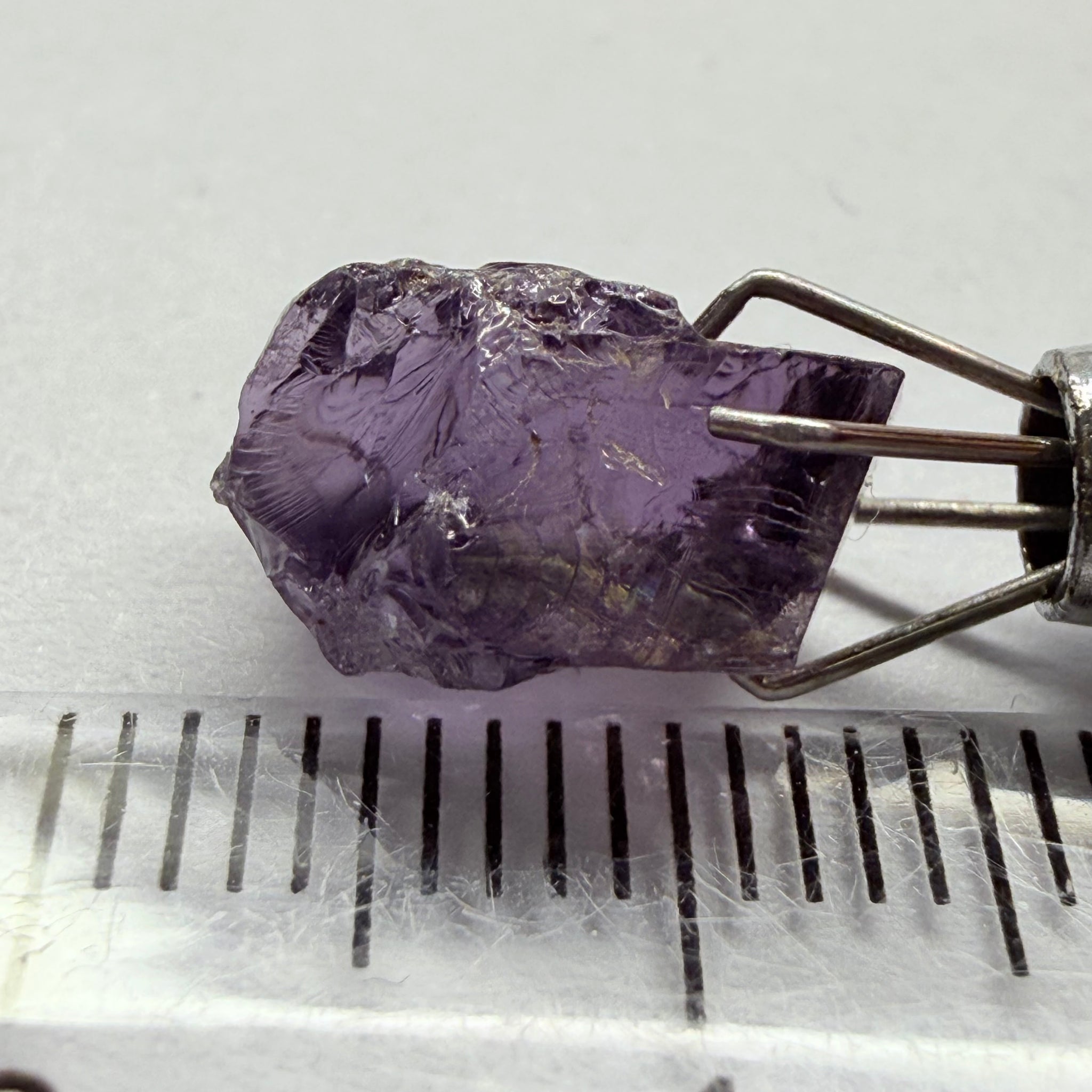 Cobalt Spinel, 5.00ct, Mahenge, Tanzania, Untreated Unheated, slightly included, purple violet modifier in the blue caused by higher iron in the stone