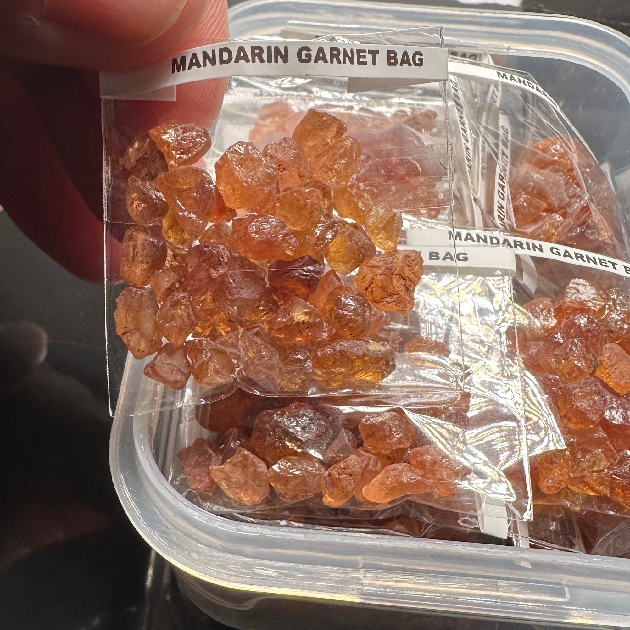 Mandarin Garnet Bag, Tanzania