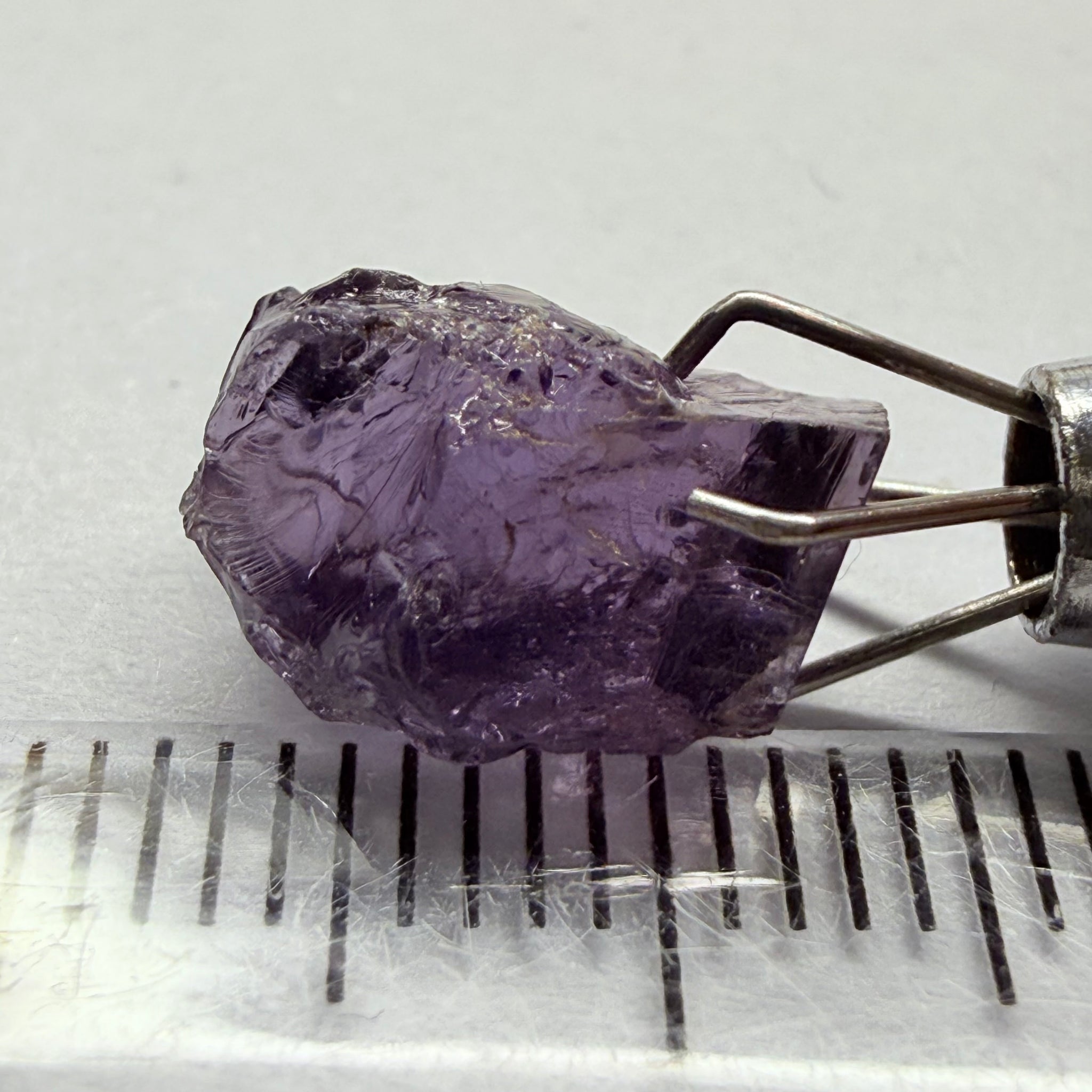 Cobalt Spinel, 5.00ct, Mahenge, Tanzania, Untreated Unheated, slightly included, purple violet modifier in the blue caused by higher iron in the stone