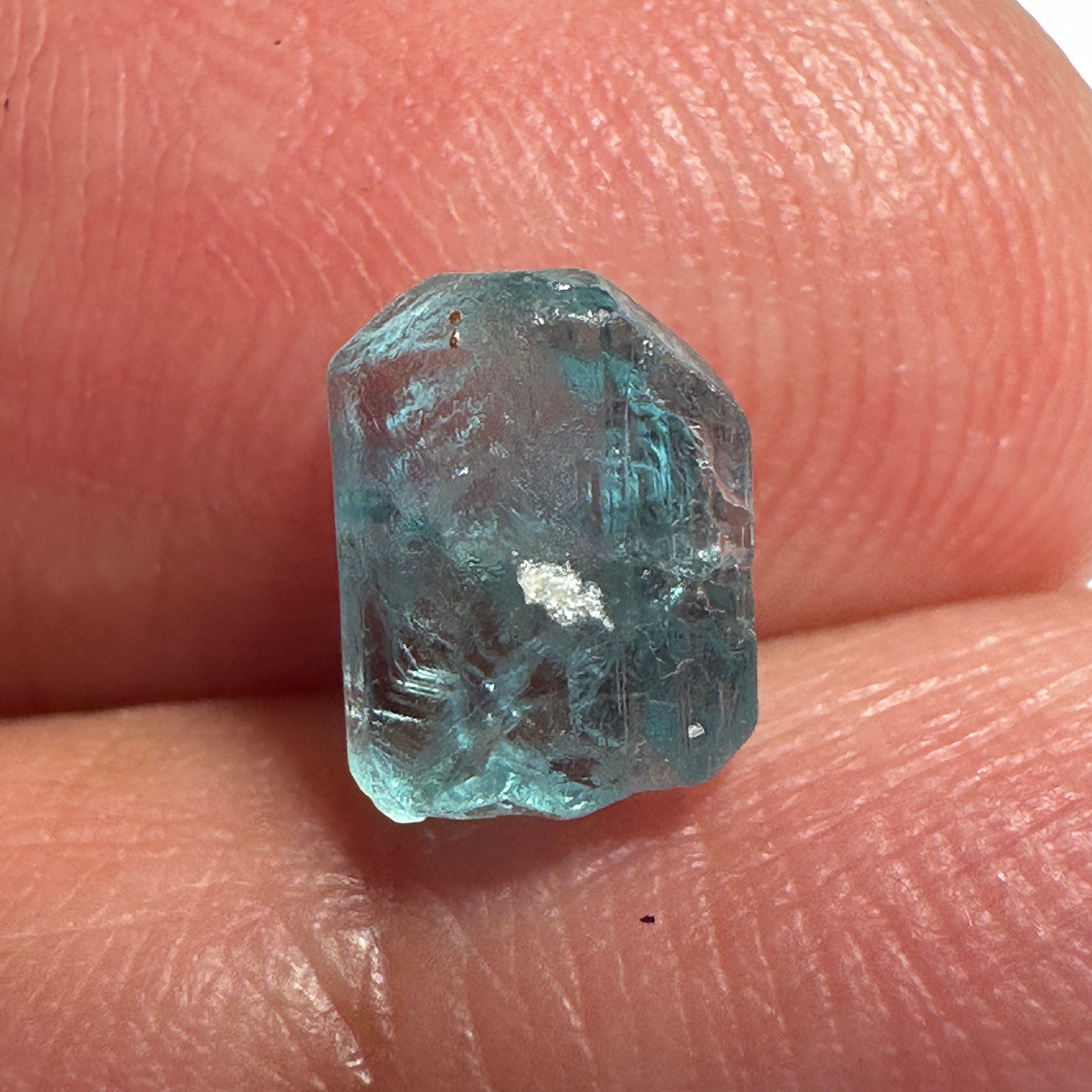 Blue Apatite Crystal, 1.45ct, Merelani, Tanzania, Untreated Unheated