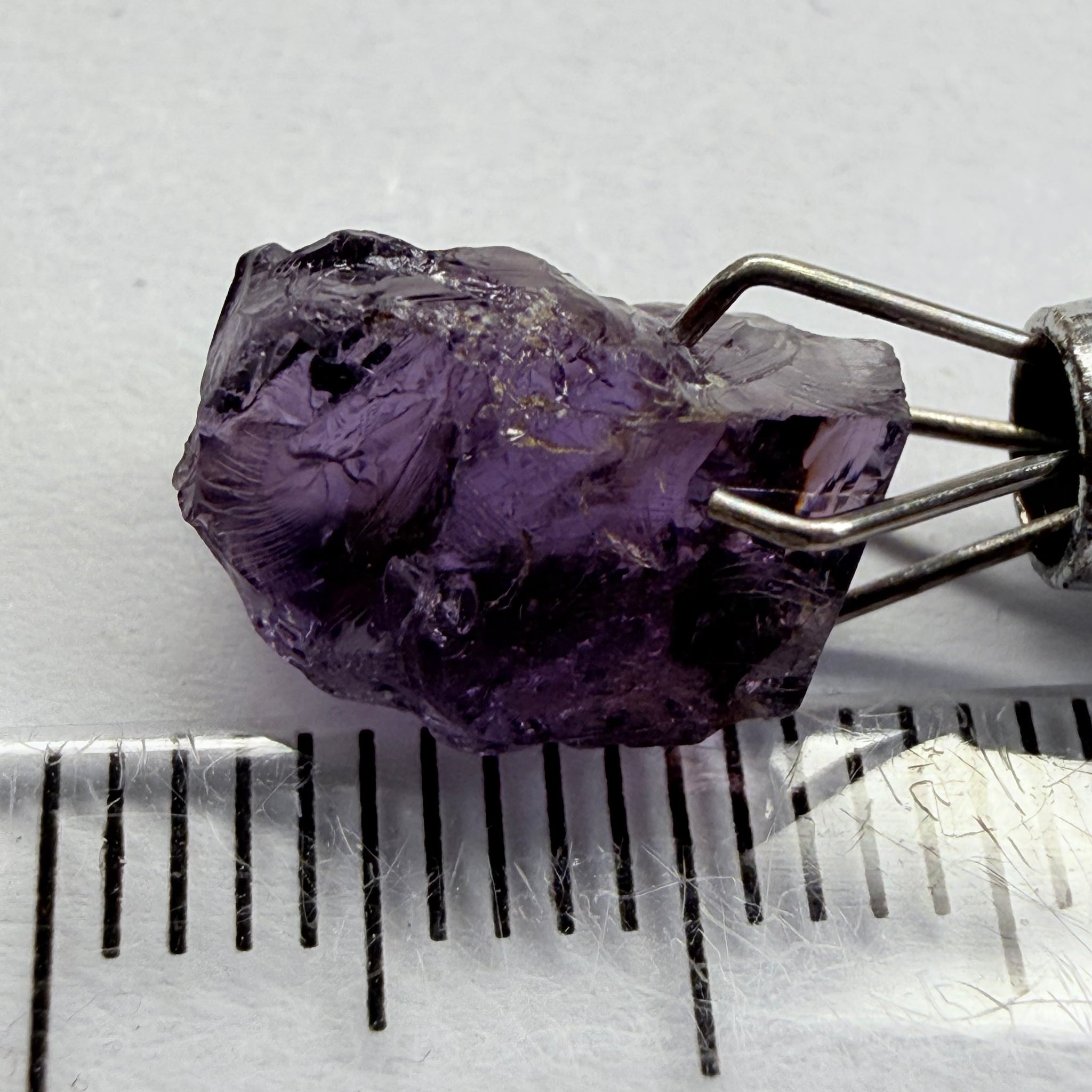 Cobalt Spinel, 5.00ct, Mahenge, Tanzania, Untreated Unheated, slightly included, purple violet modifier in the blue caused by higher iron in the stone