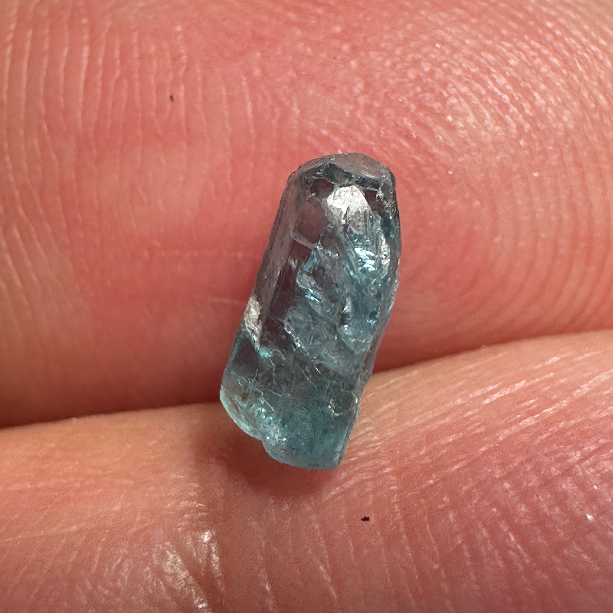 Blue Apatite Crystal, 1.45ct, Merelani, Tanzania, Untreated Unheated