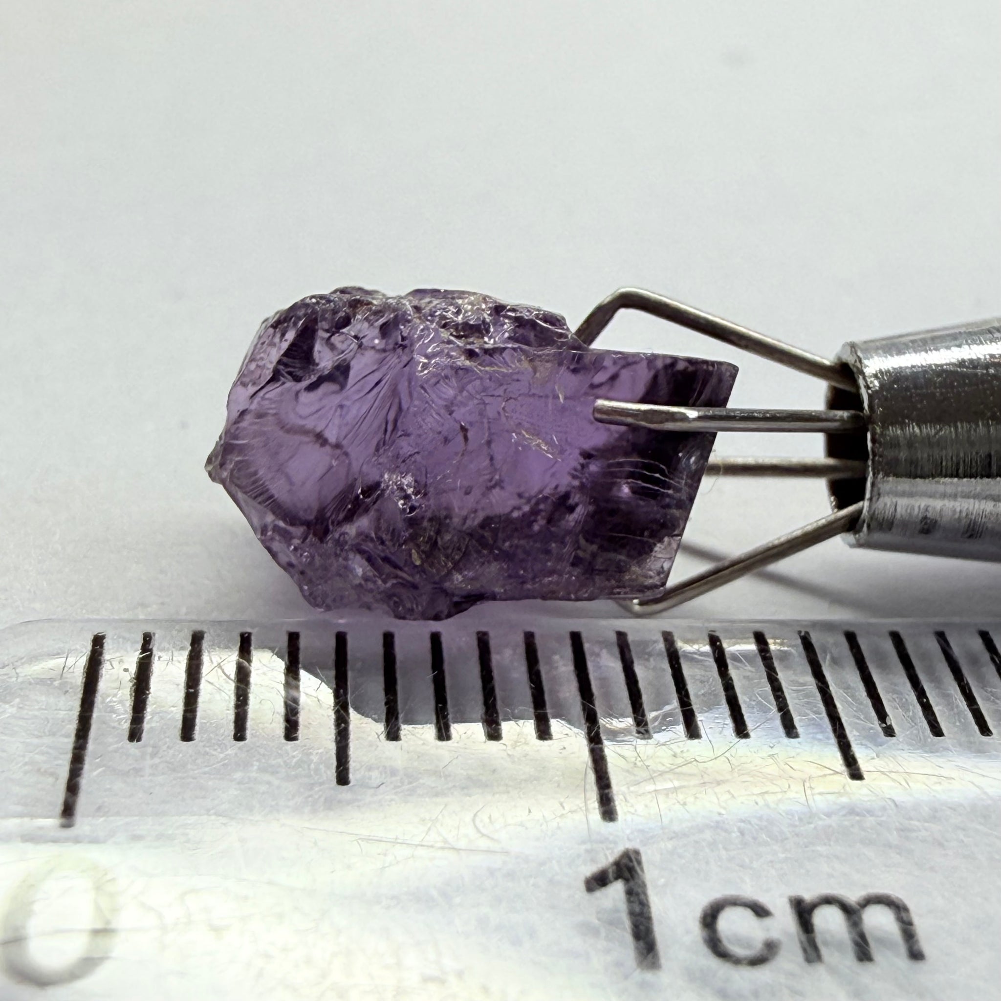 Cobalt Spinel, 5.00ct, Mahenge, Tanzania, Untreated Unheated, slightly included, purple violet modifier in the blue caused by higher iron in the stone