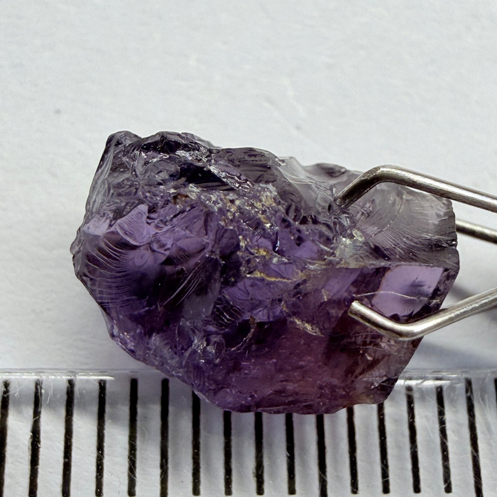 Cobalt Spinel, 5.00ct, Mahenge, Tanzania, Untreated Unheated, slightly included, purple violet modifier in the blue caused by higher iron in the stone