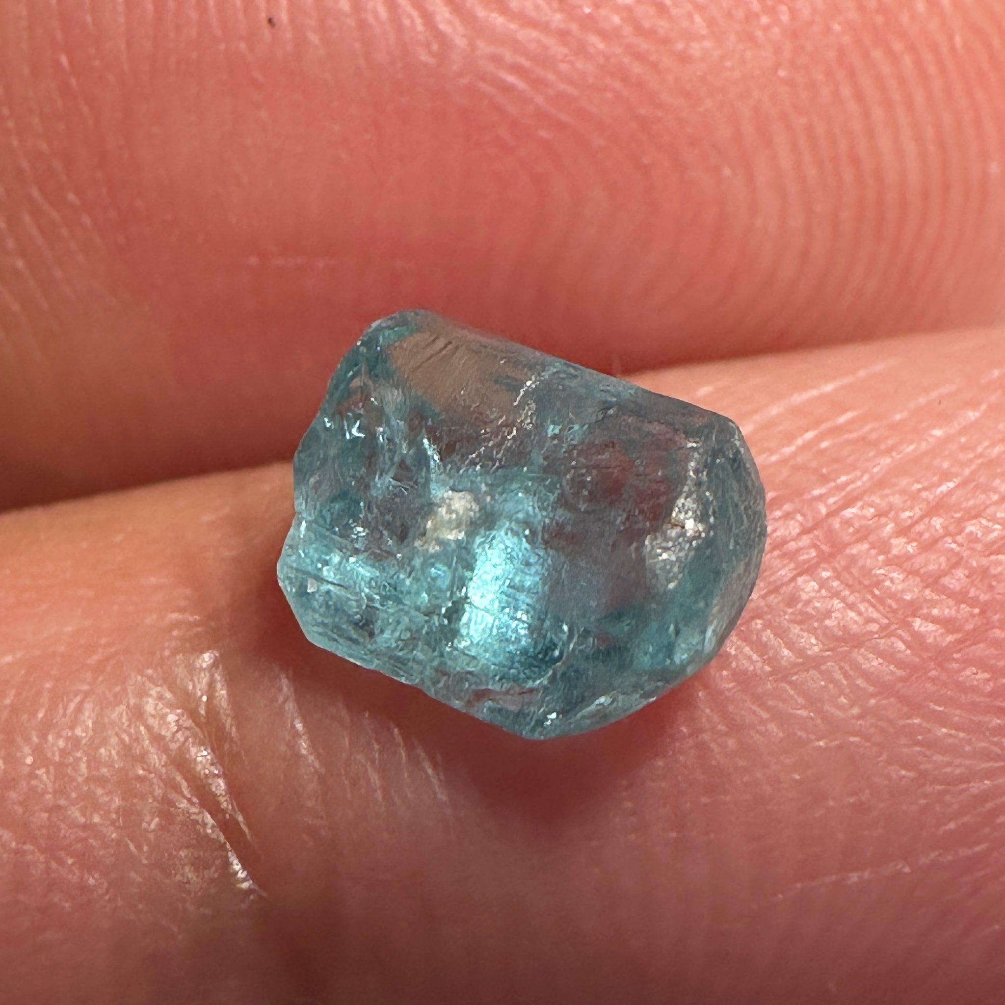 Blue Apatite Crystal, 1.45ct, Merelani, Tanzania, Untreated Unheated