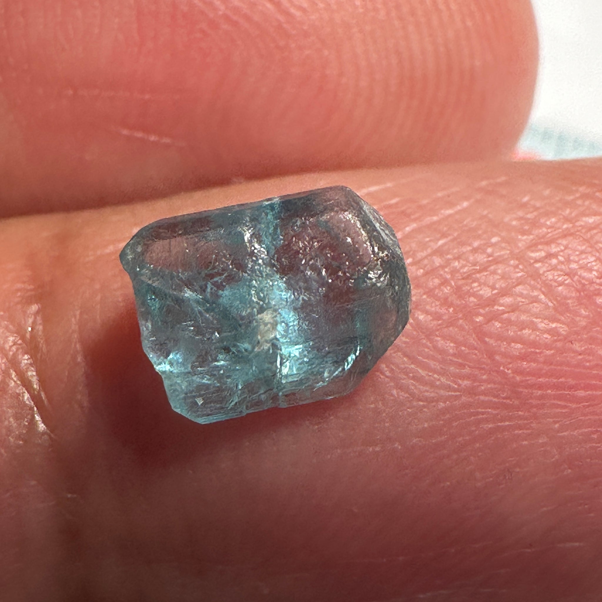 Blue Apatite Crystal, 1.45ct, Merelani, Tanzania, Untreated Unheated